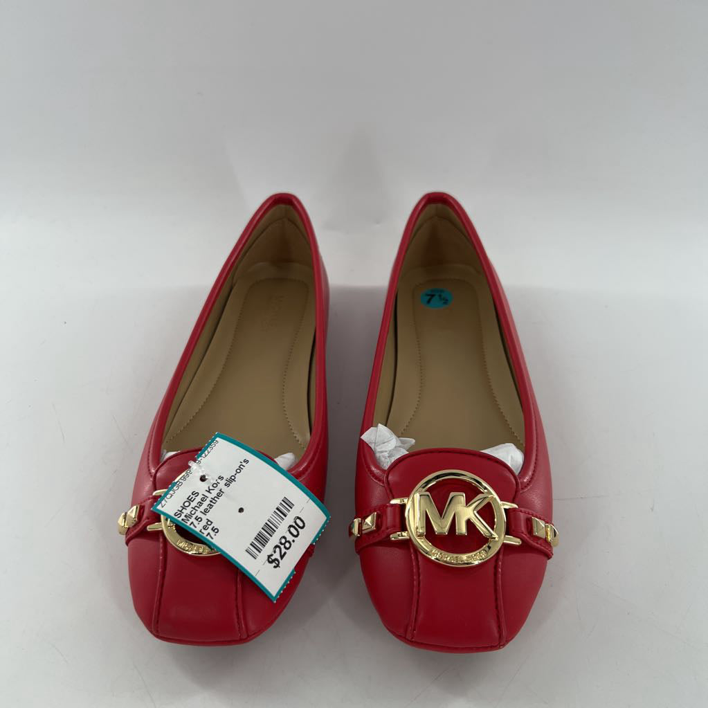 7.5 leather slip-on's