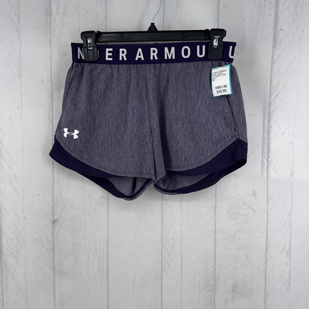 XS foldover logo shorts
