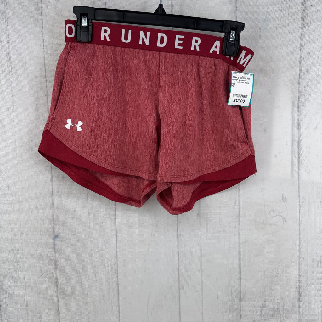 XS foldover logo shorts