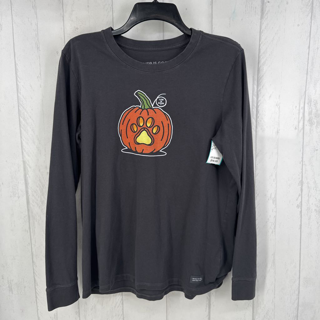 L graphic l/s tee-pumpkin