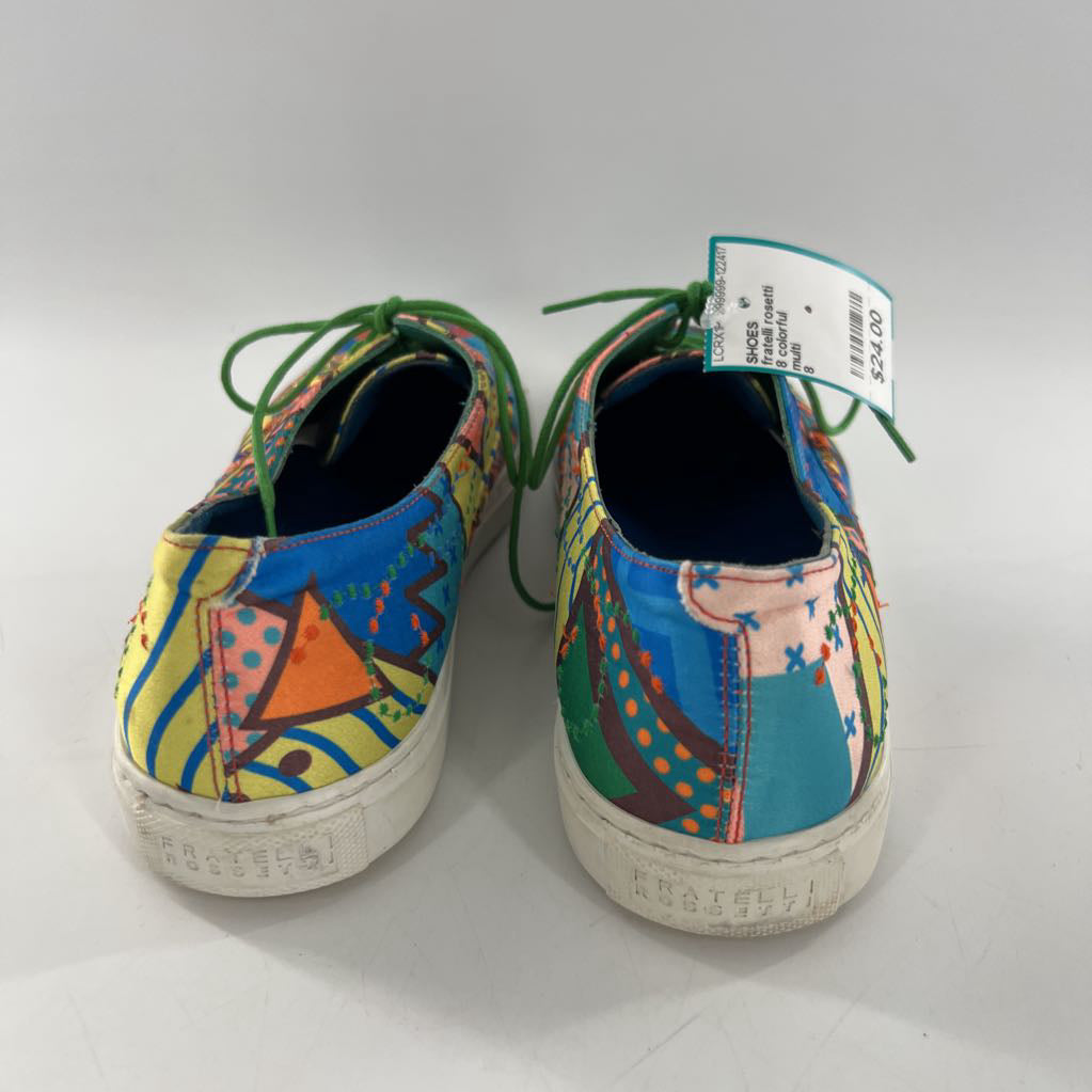 8 colorful patchwork lace-up sneaker