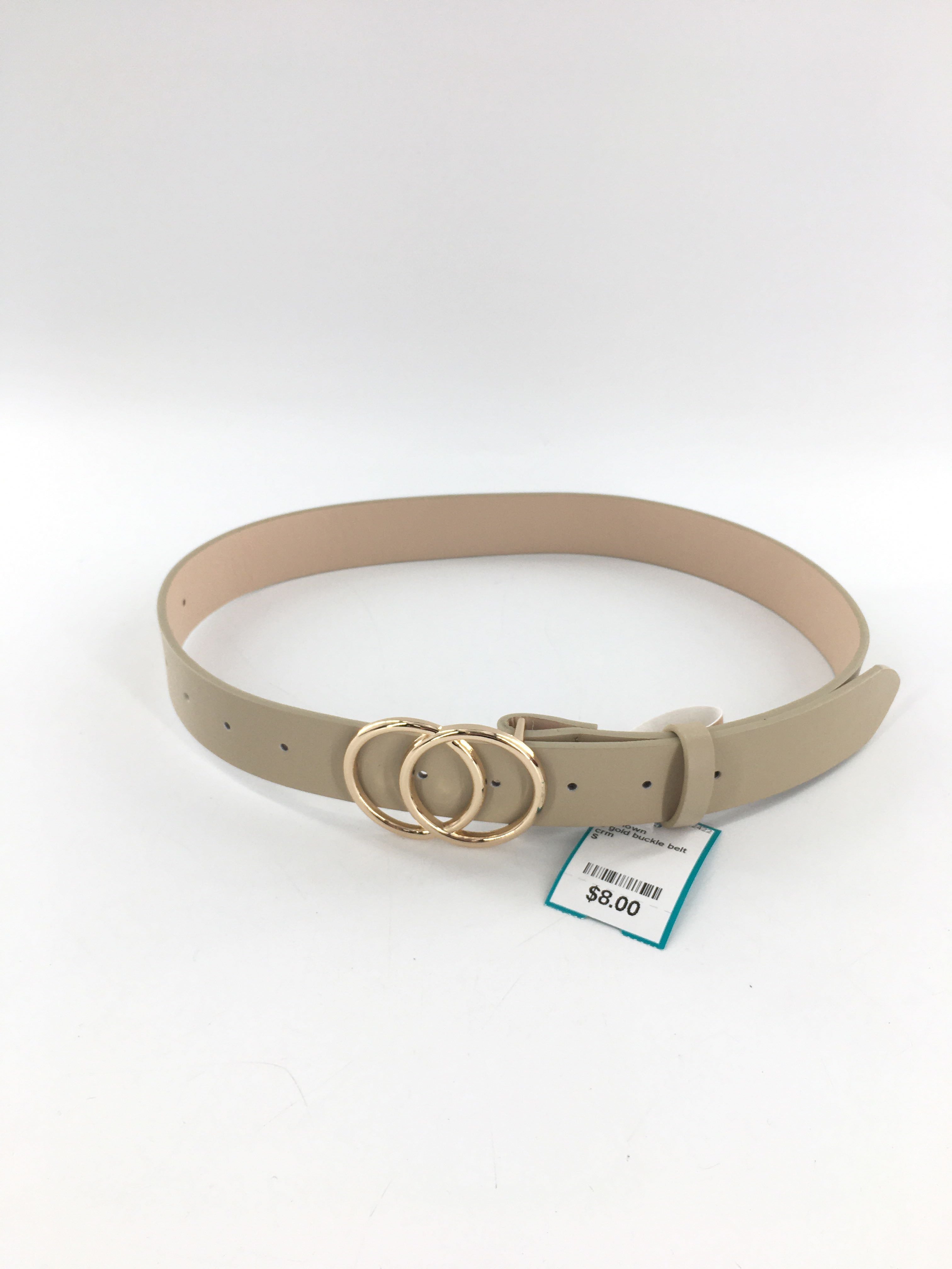 S gold buckle belt