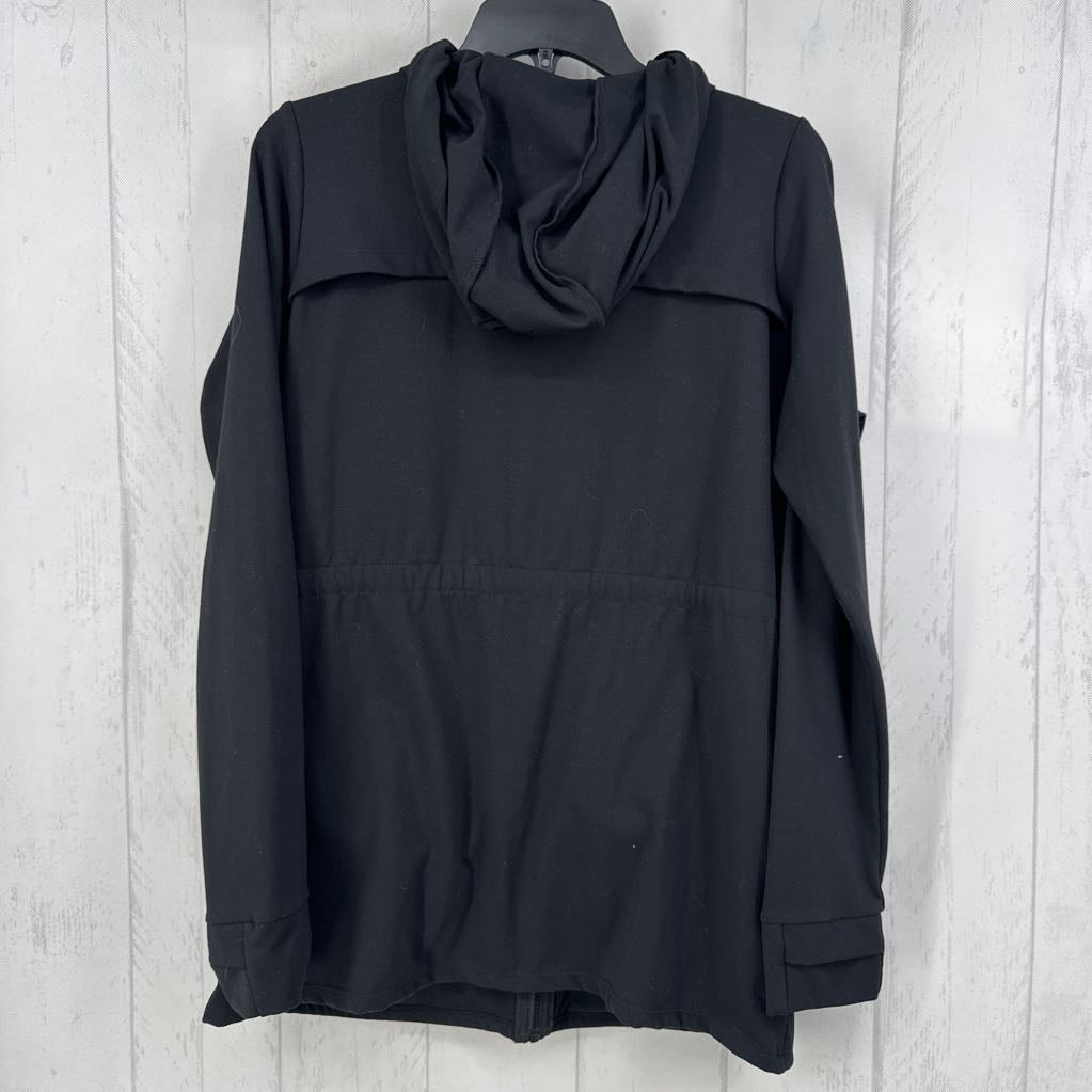 L drawstring waist hooded jacket