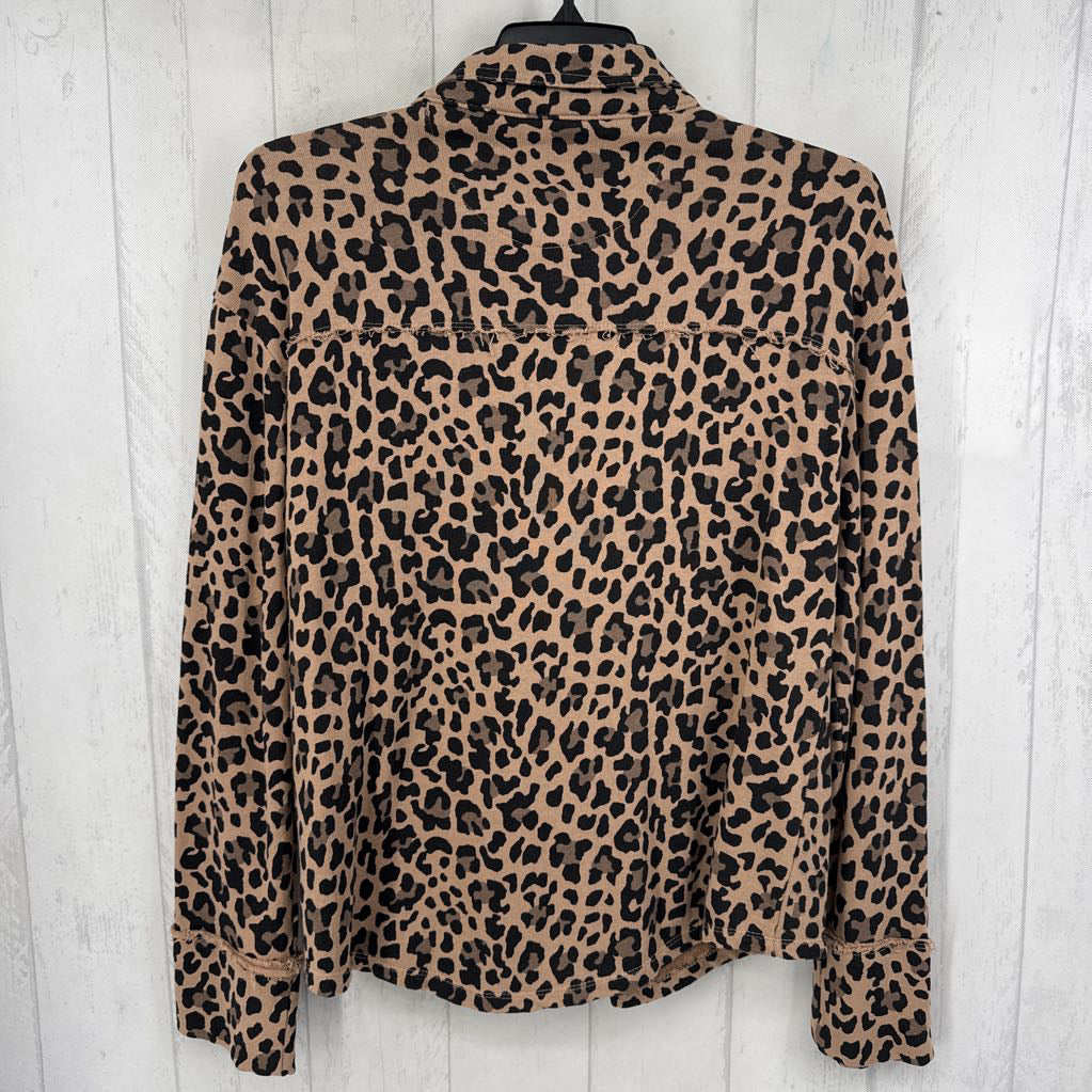 S animal print shacket