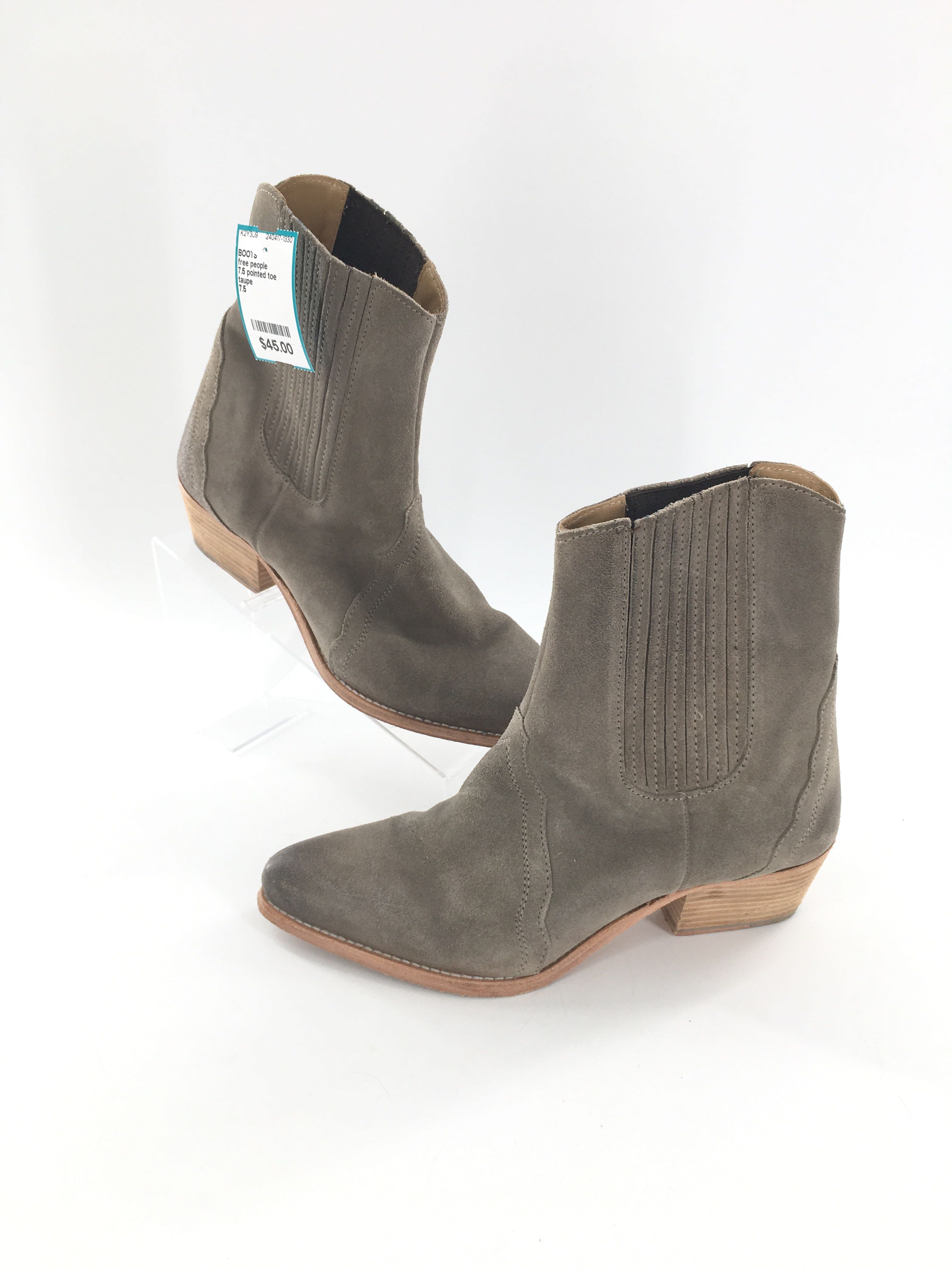 7.5 pointed toe chelsea boot