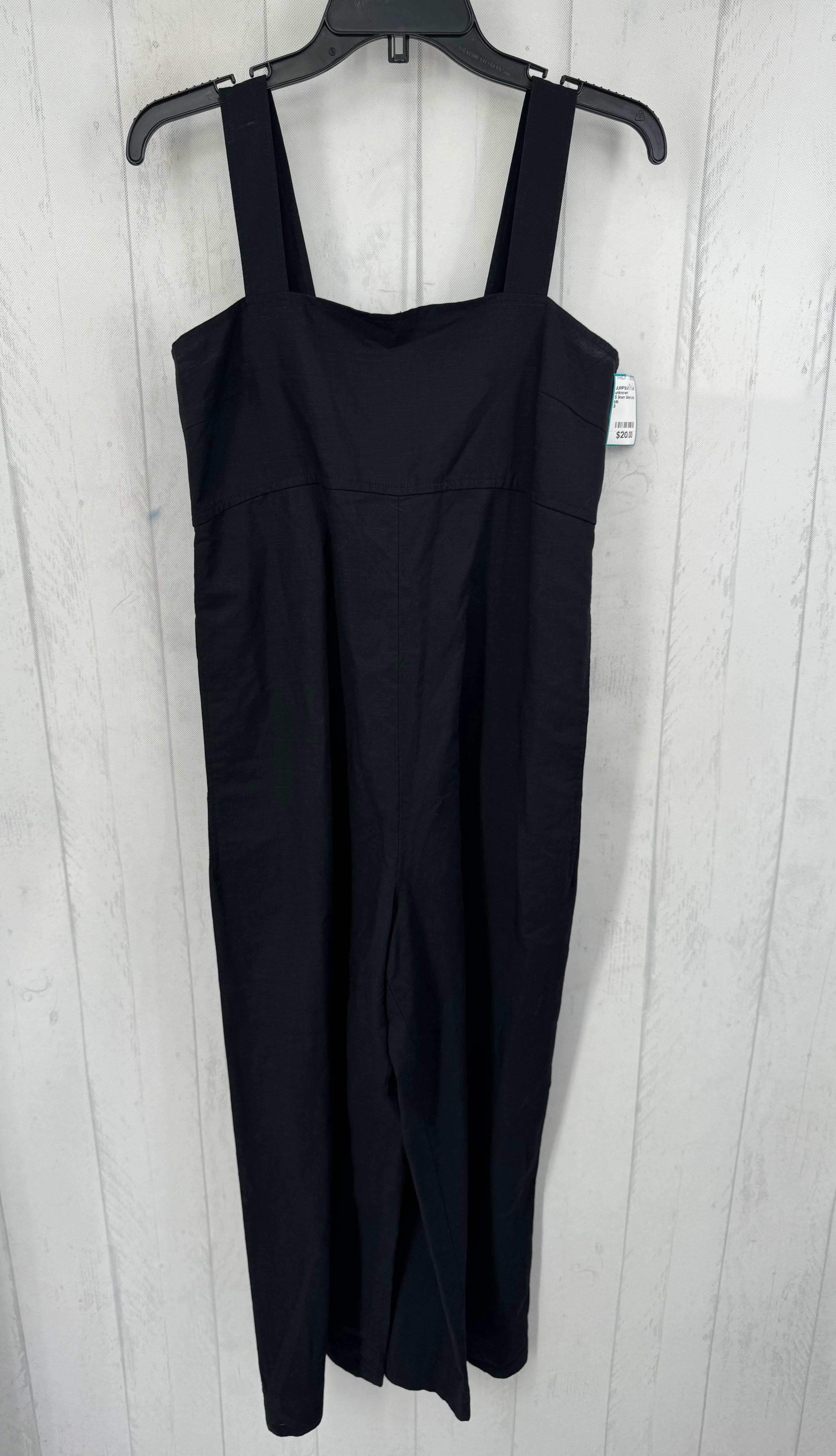 S linen blend slvls jumpsuit
