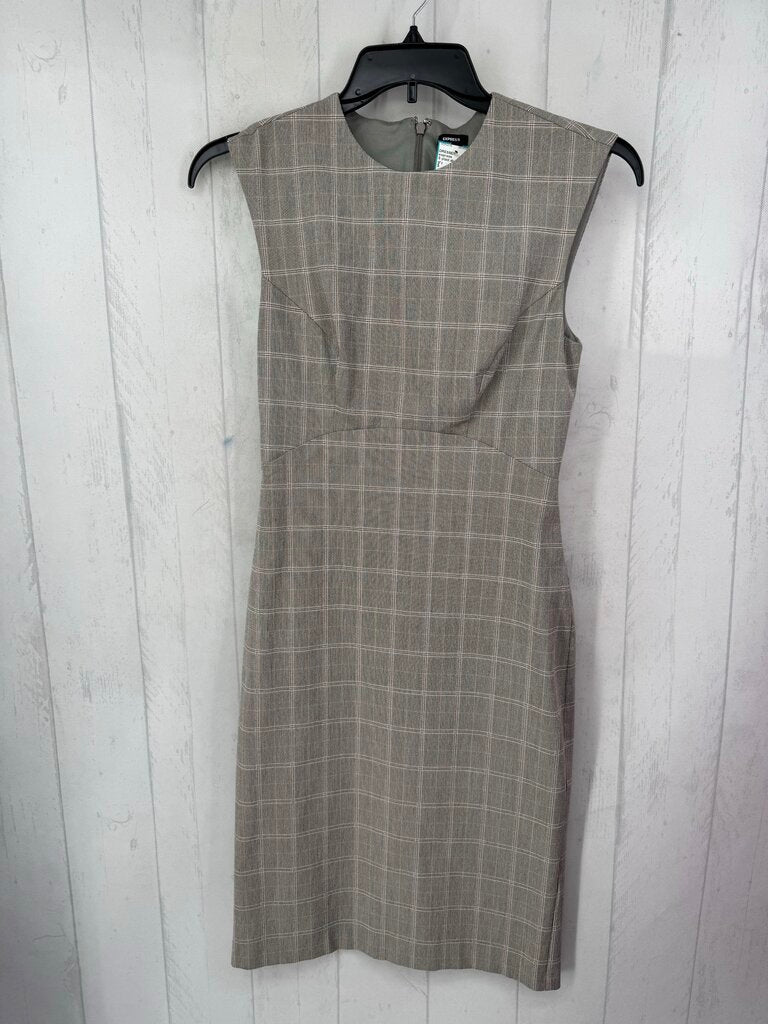 S plaid slvls dress