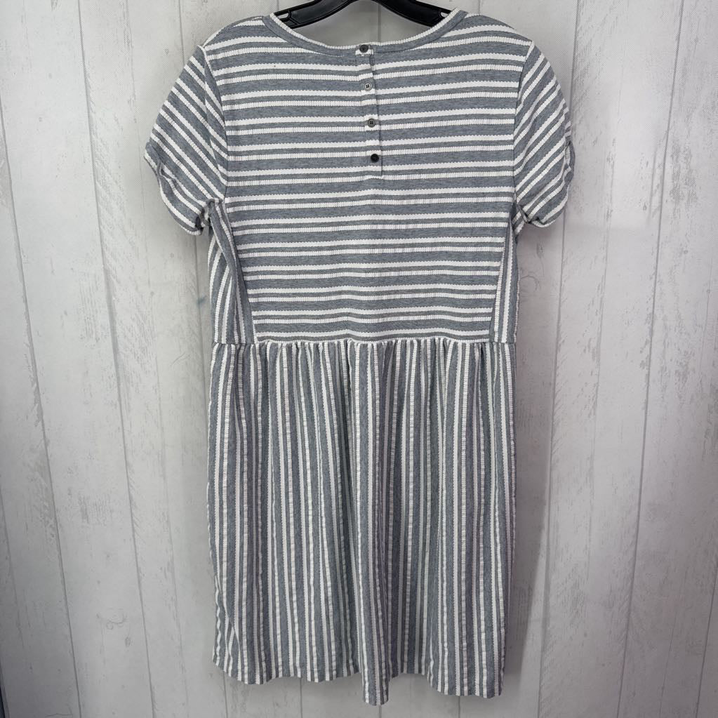 S striped crewneck s/s dress