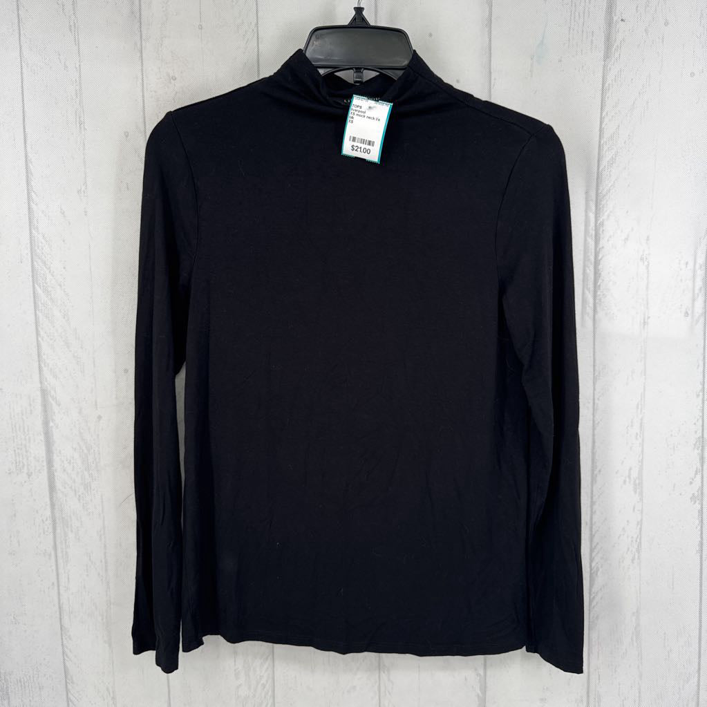 XS mock neck l/s tee
