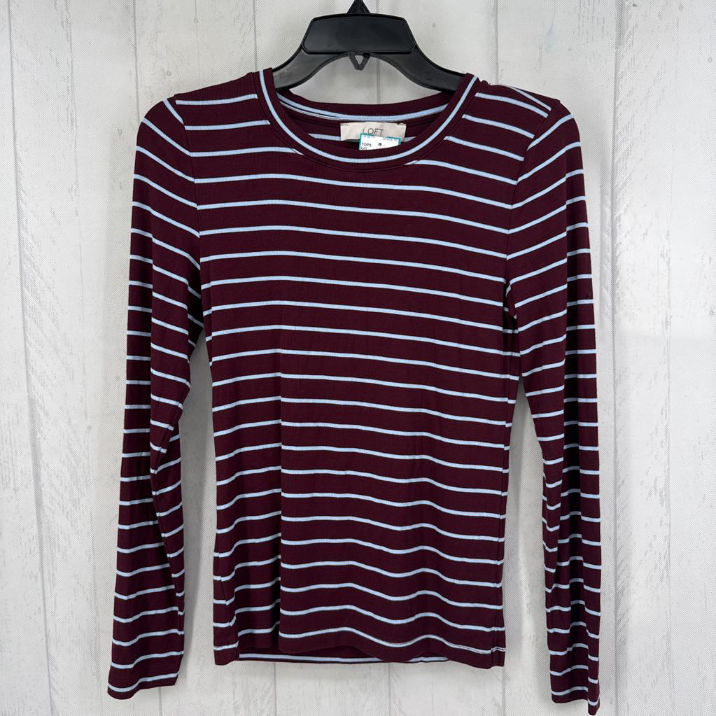 S striped crewneck l/s tee