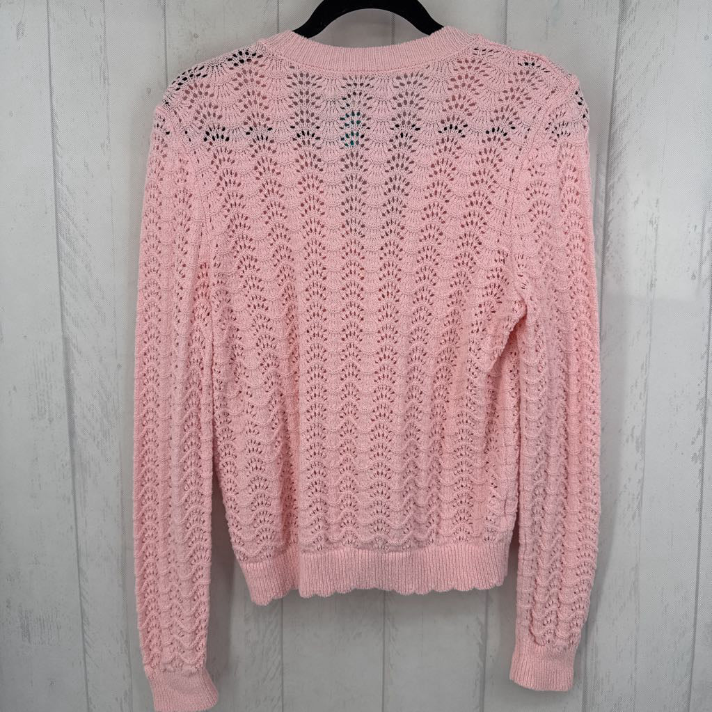 M crochet button front cardi