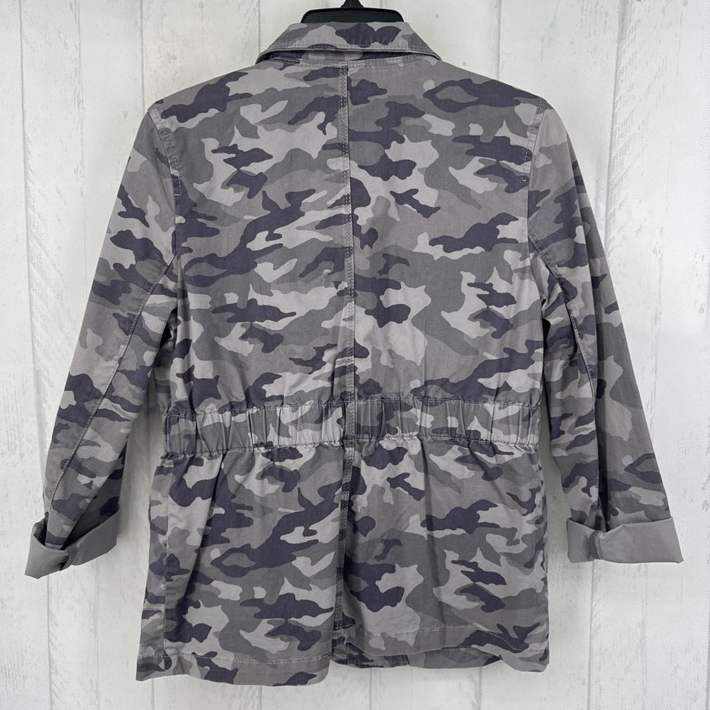 XS camo print utility jacket