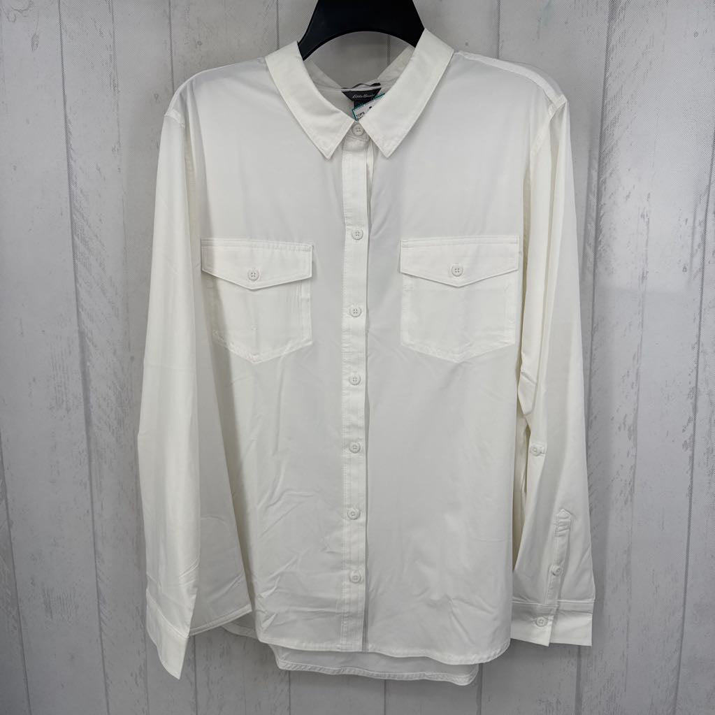 XL button down l/s top