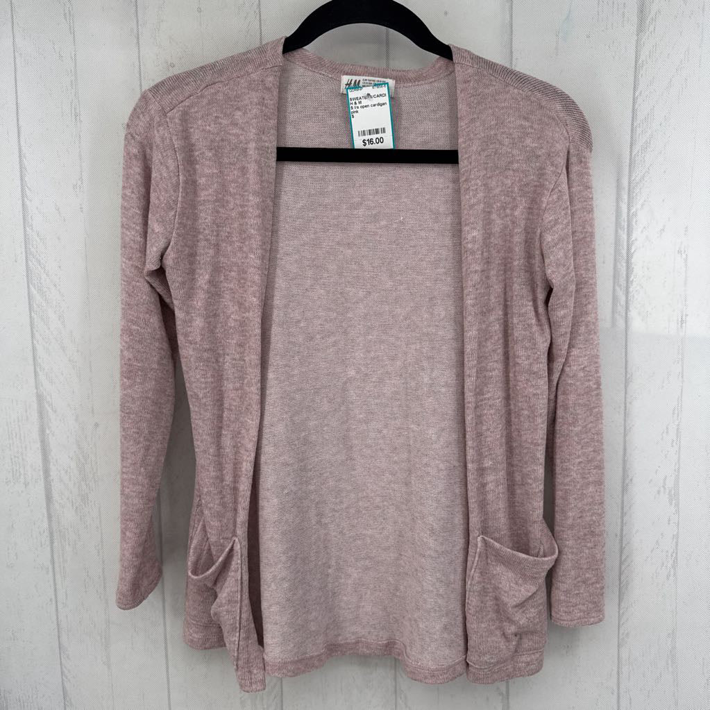 S l/s open cardigan