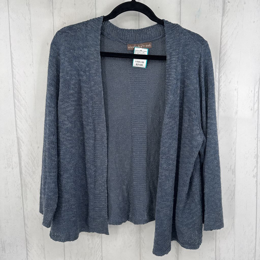 XL open front knit cardi