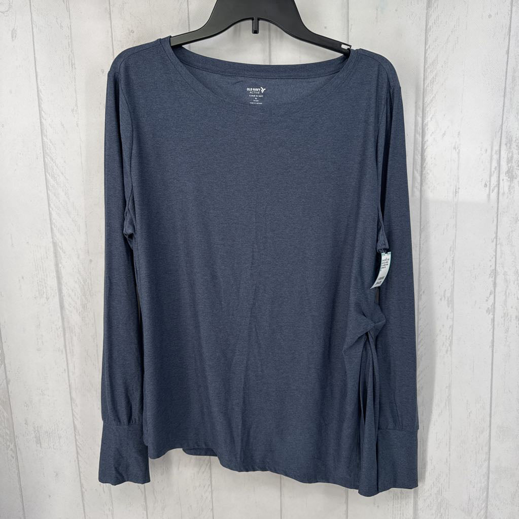 XL l/s side twist top