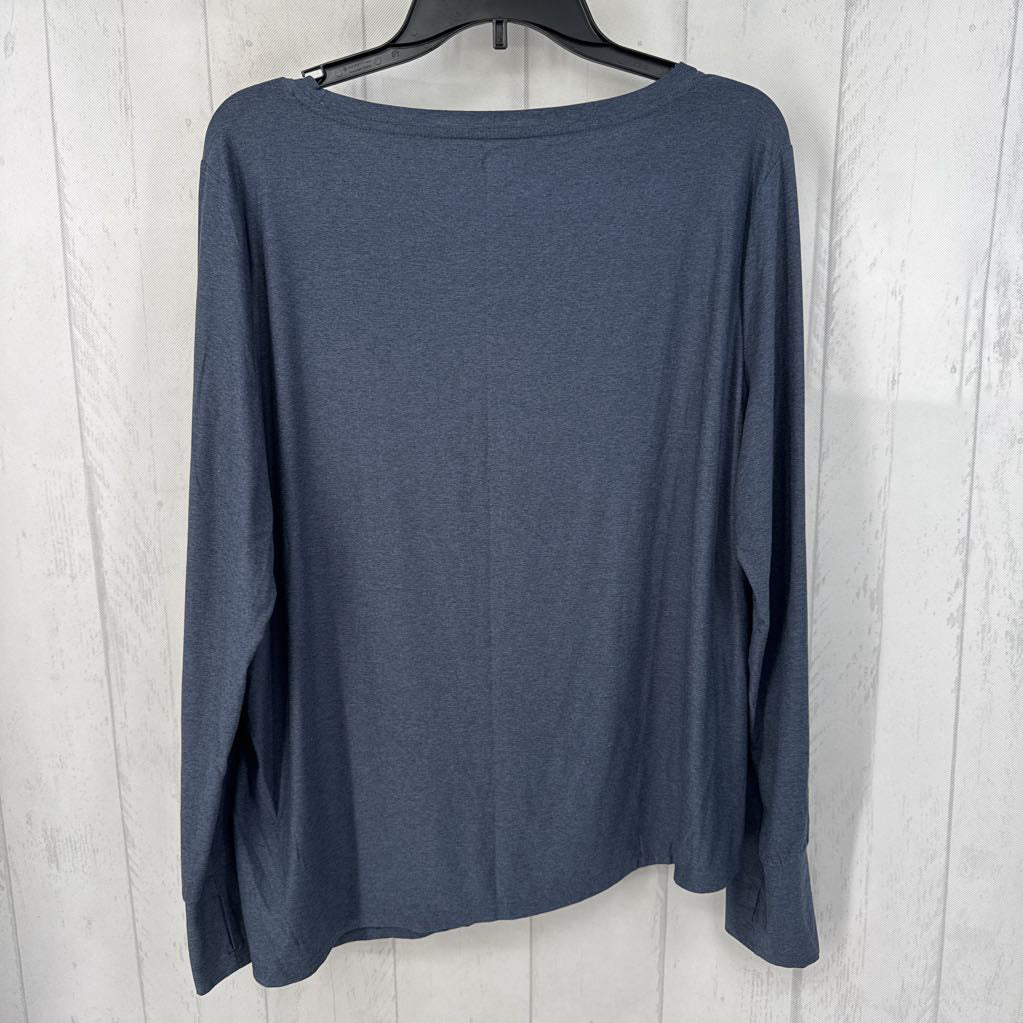 XL l/s side twist top