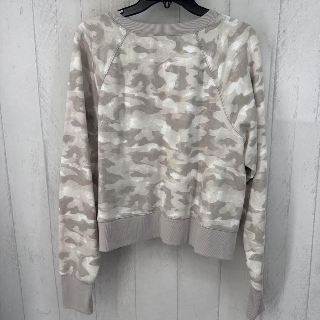 1x l/s camo crop sweatshirt
