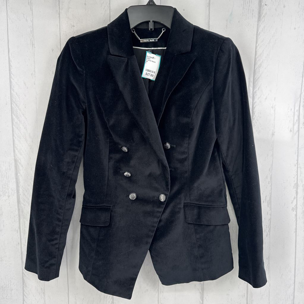 0 velvet blazer