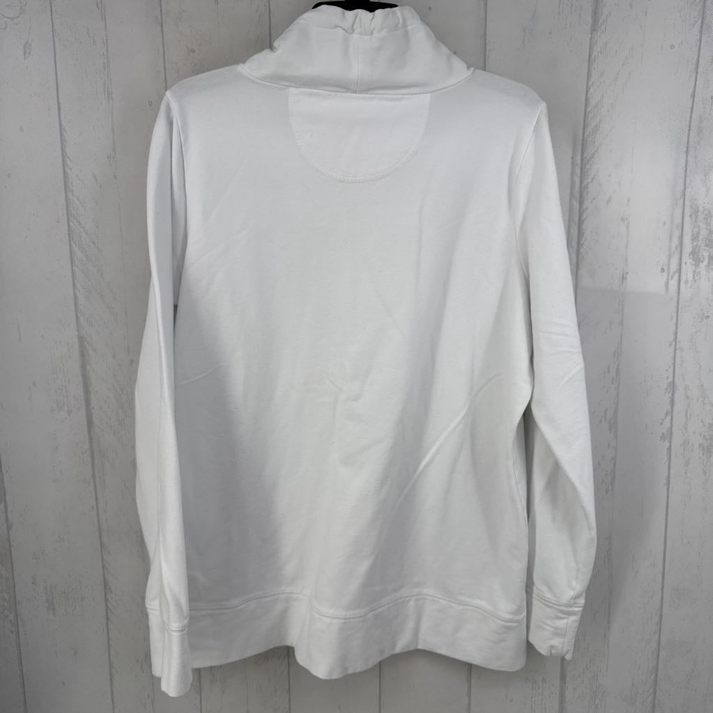 L cowl neck l/s pullover