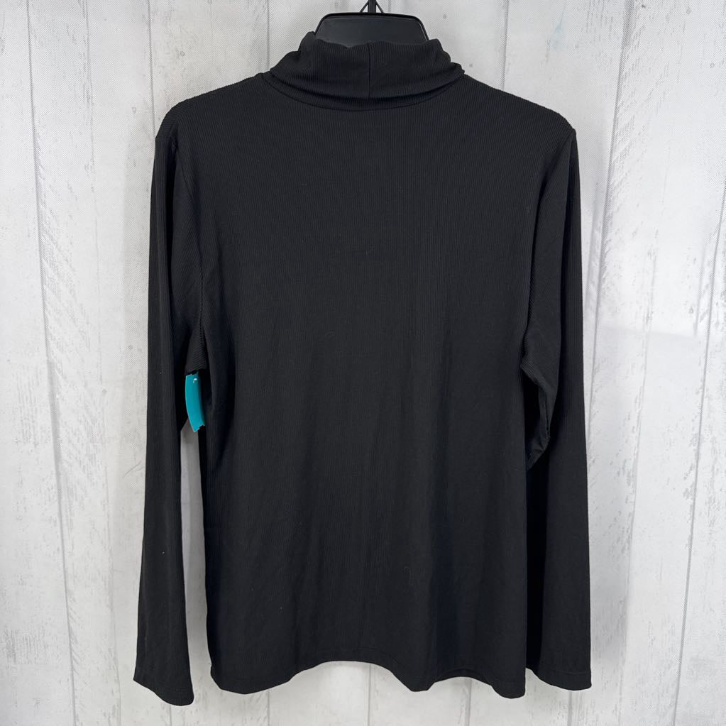 XL ribbed l/s t-neck