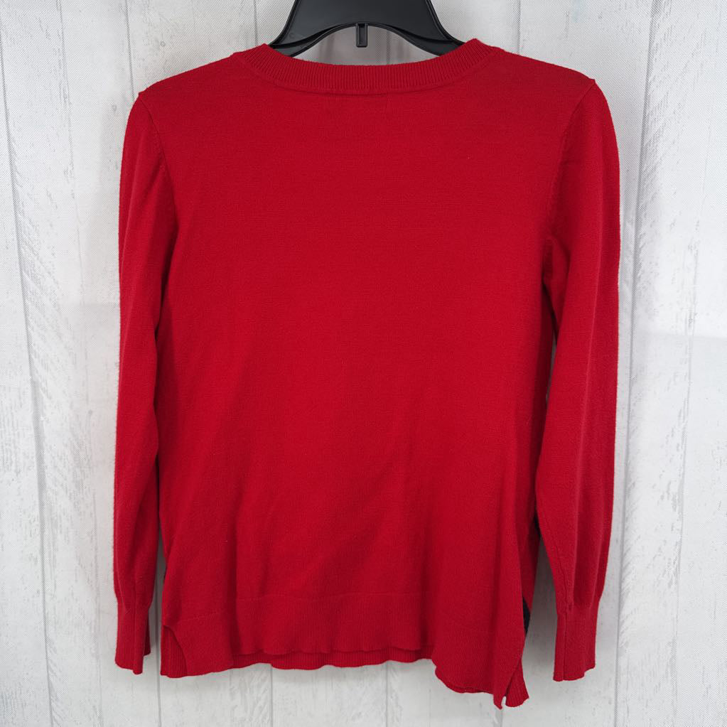 M chevron stripe v-neck sweater