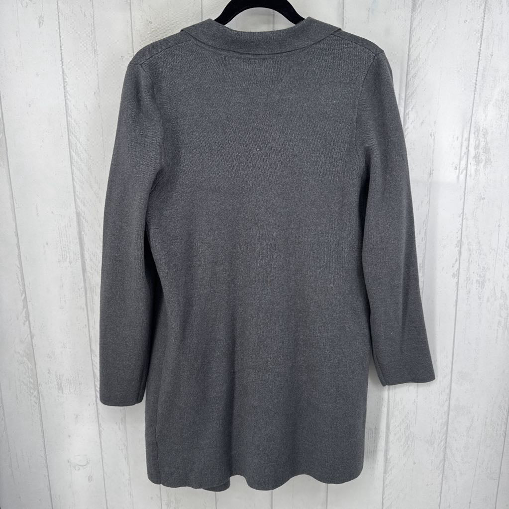 M l/s open knit blazer