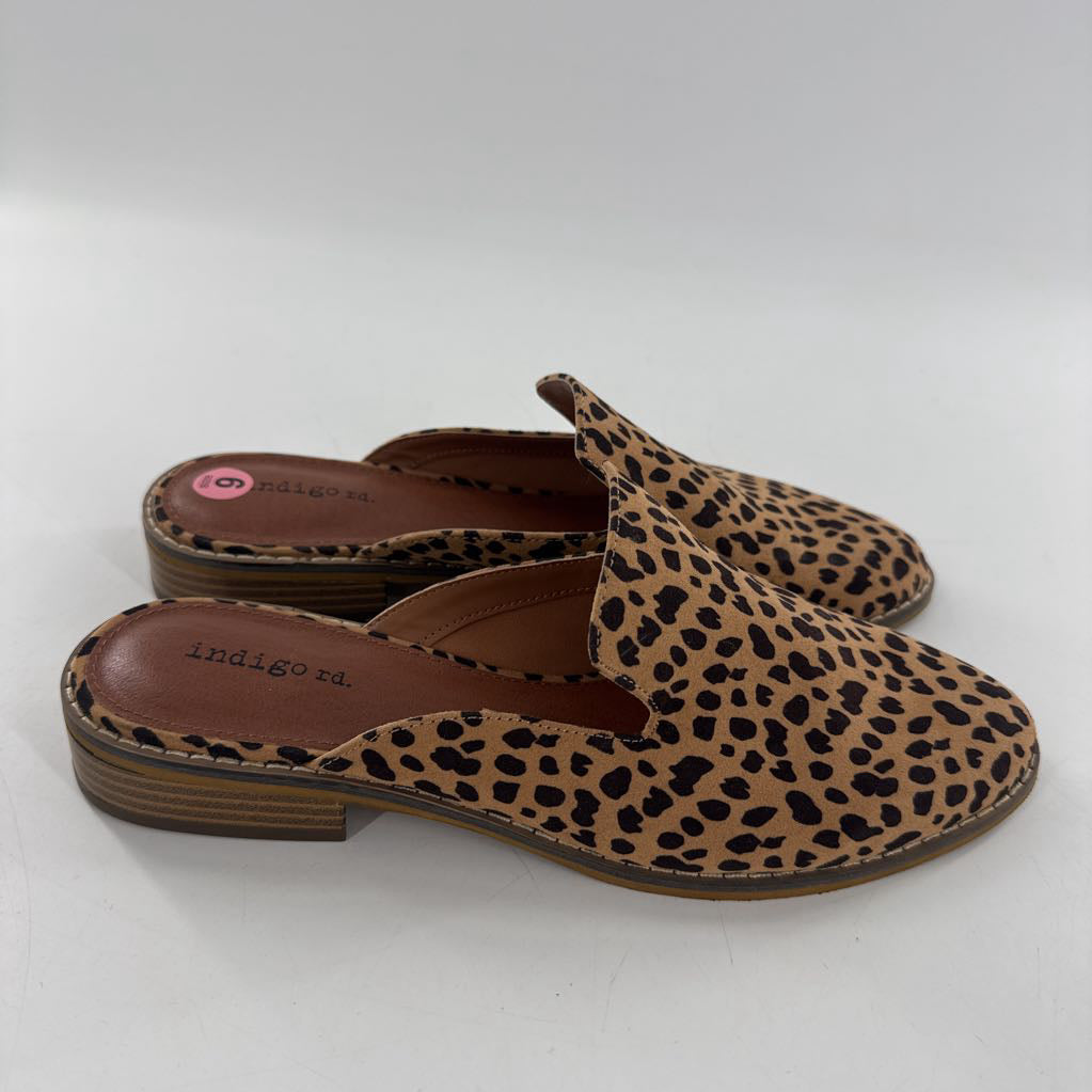 9 animal print mules