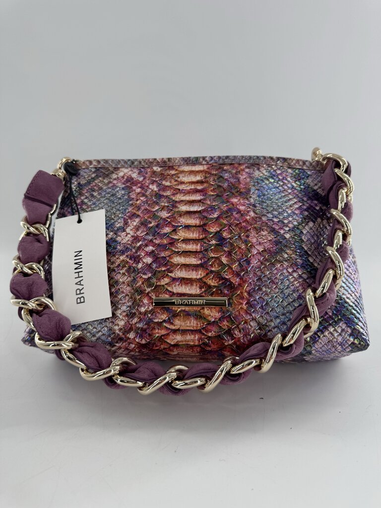 R235 croc embossed ombre shoulder bag