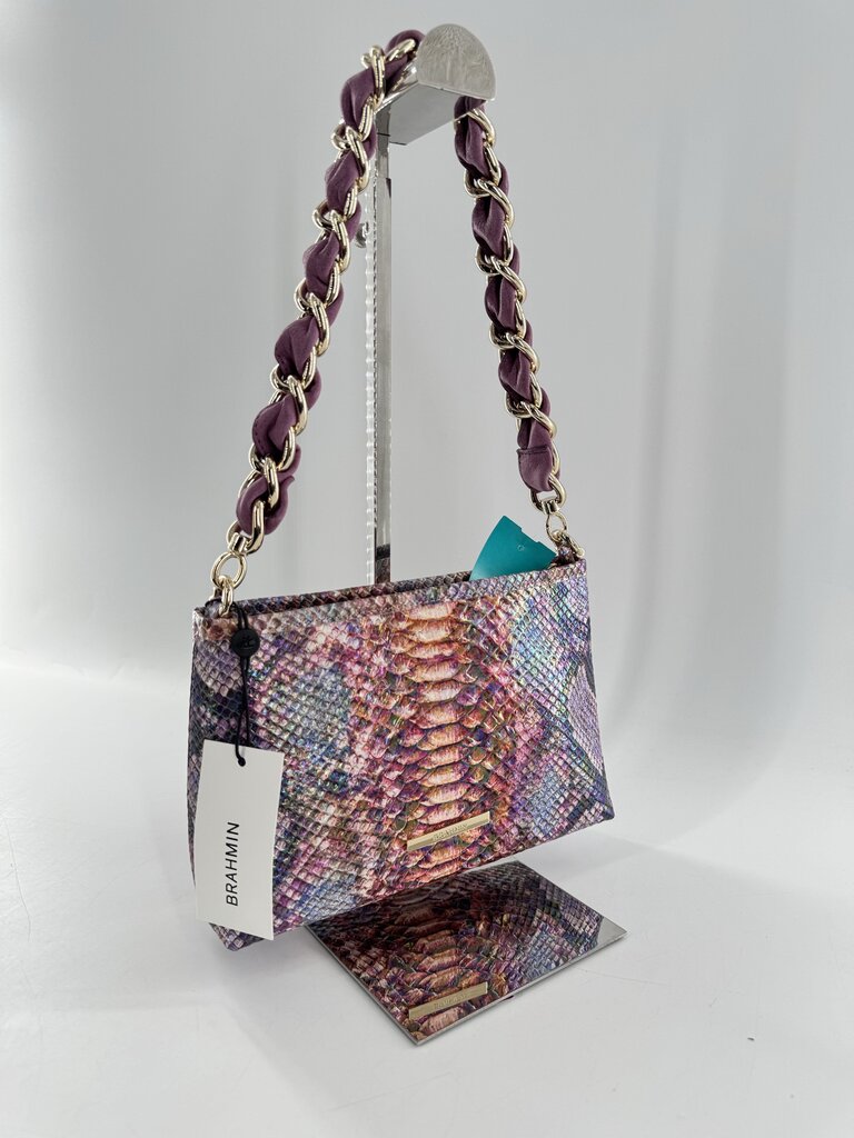 R235 croc embossed ombre shoulder bag