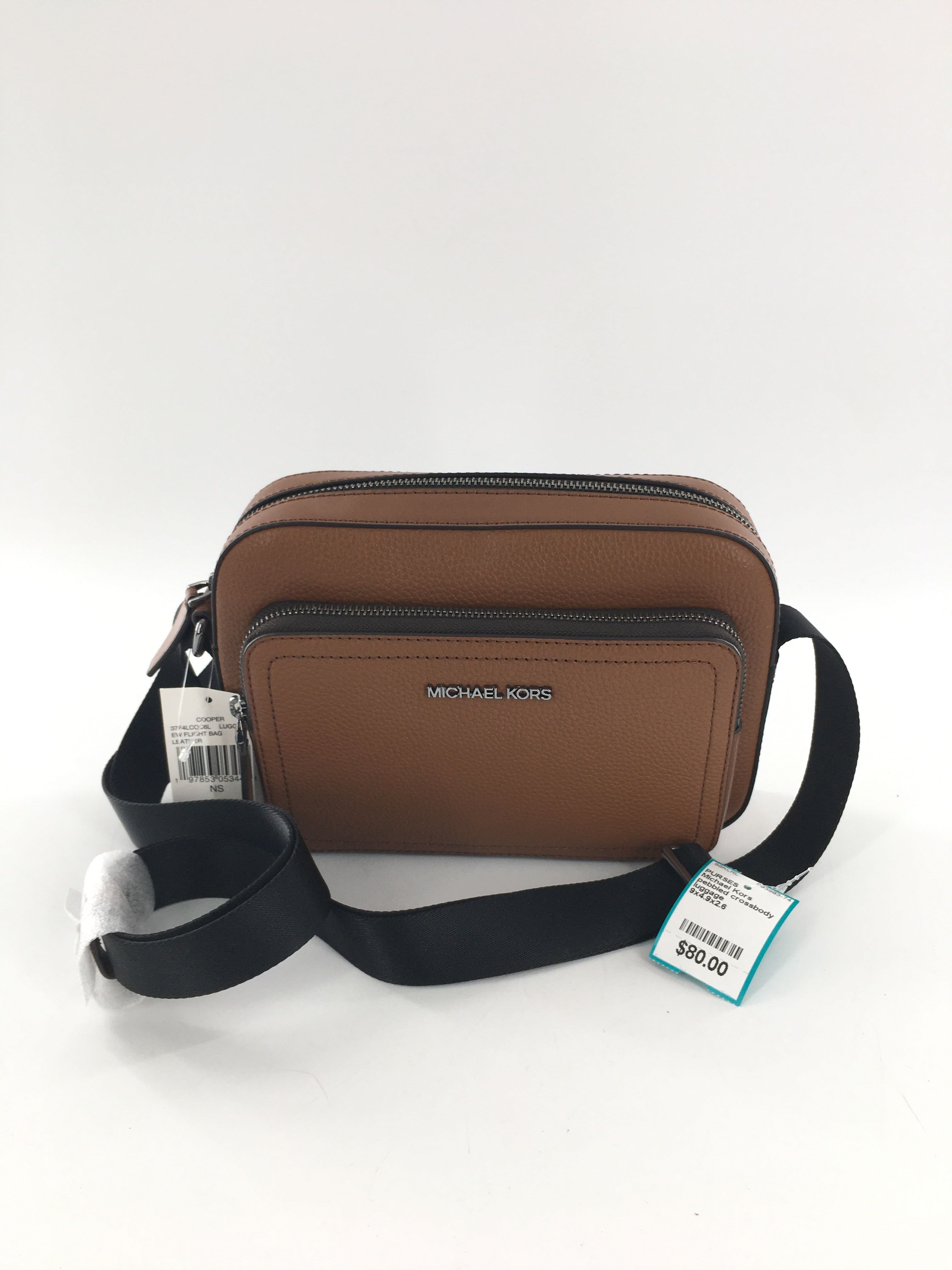 pebbled crossbody w/ zip around front pocket