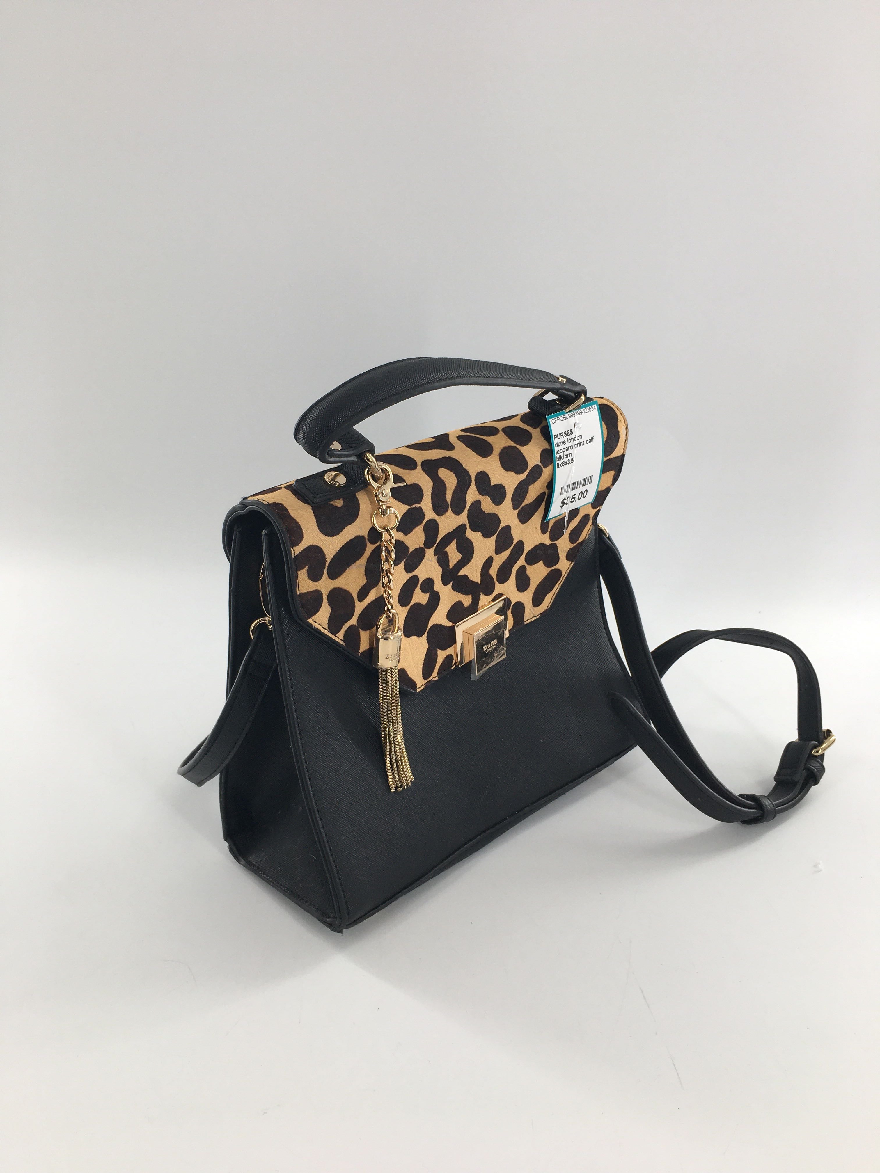 leopard print calf hair flap slosure satchel/crossbody