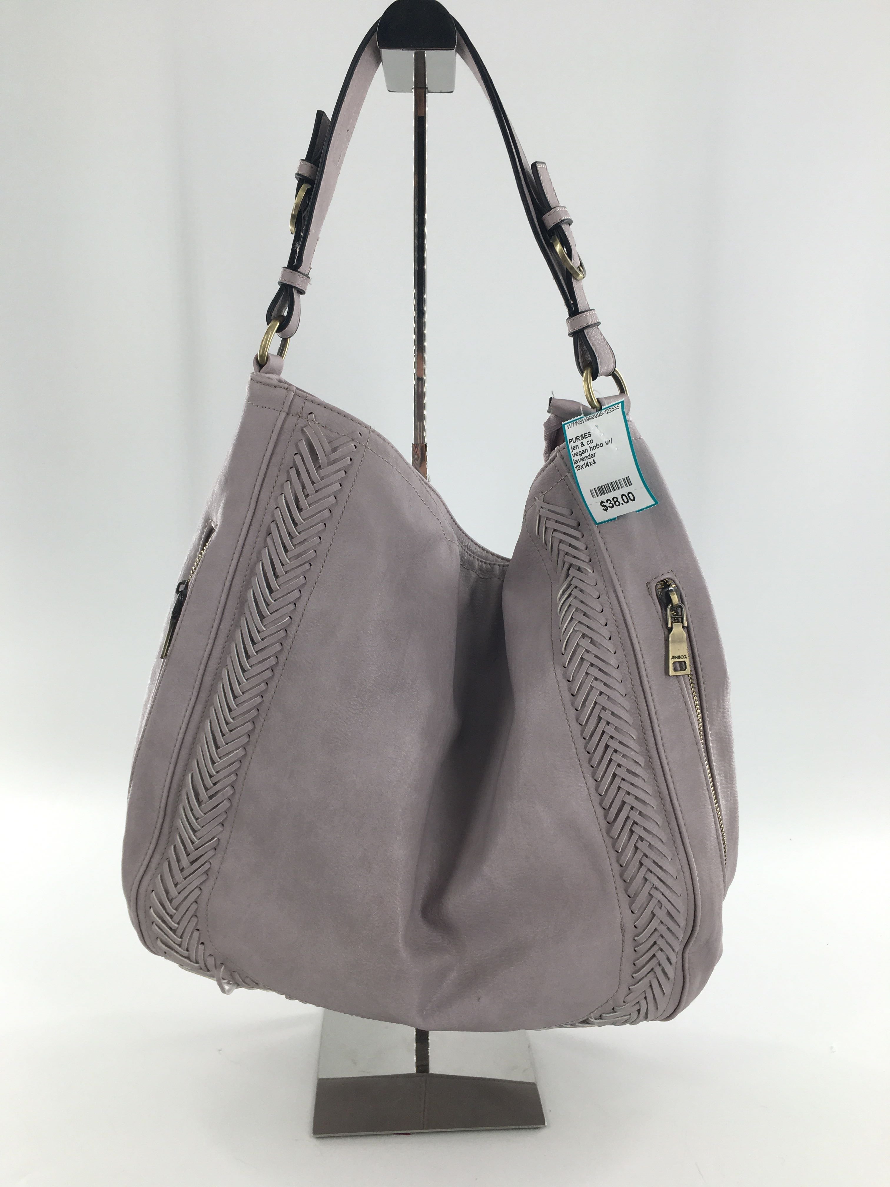 vegan hobo w/ whipstitch border