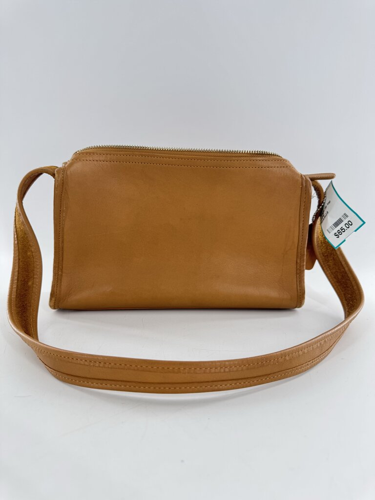 vintage zip top shoulder bag