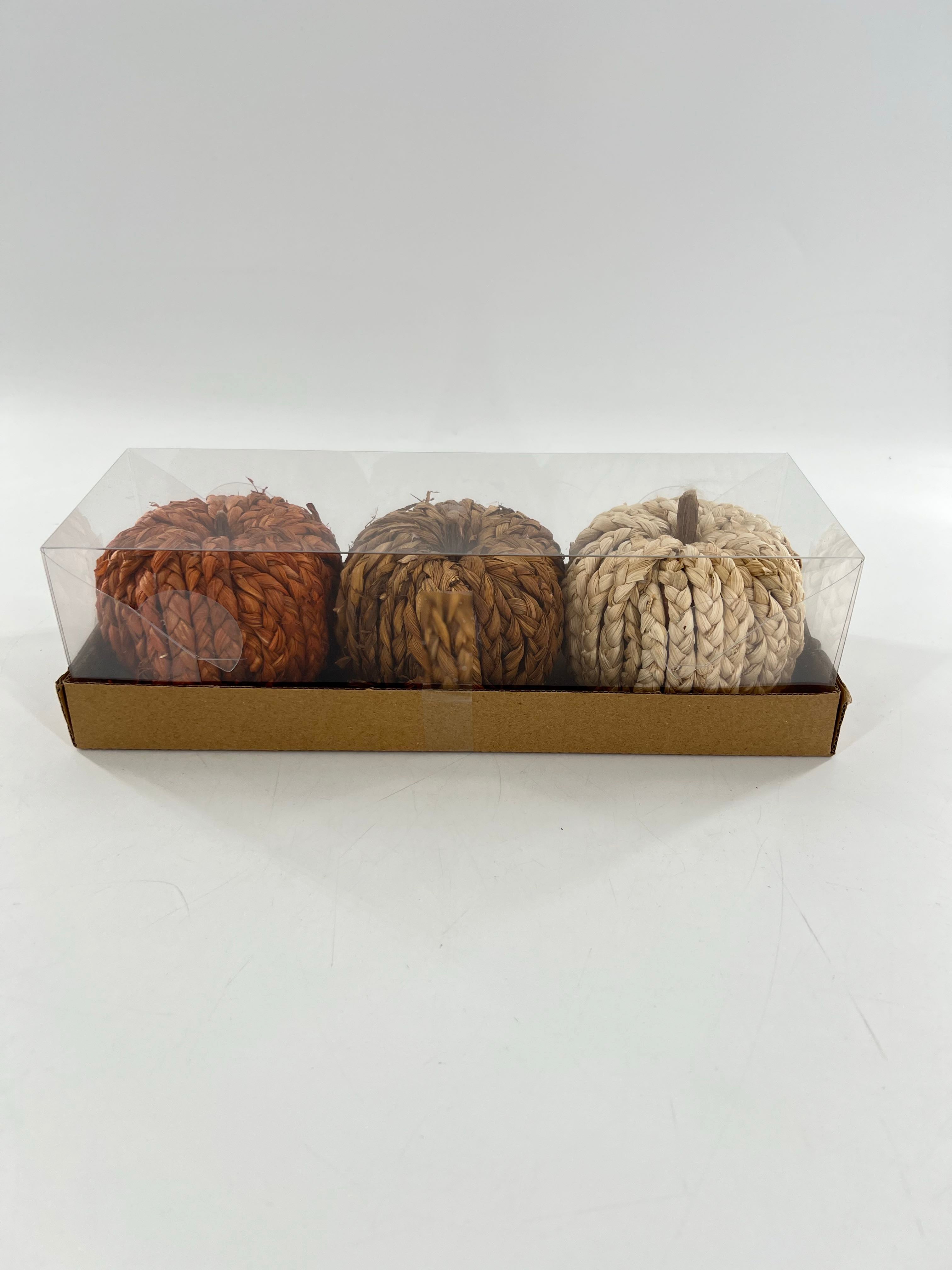natural pumpkin 3pc set