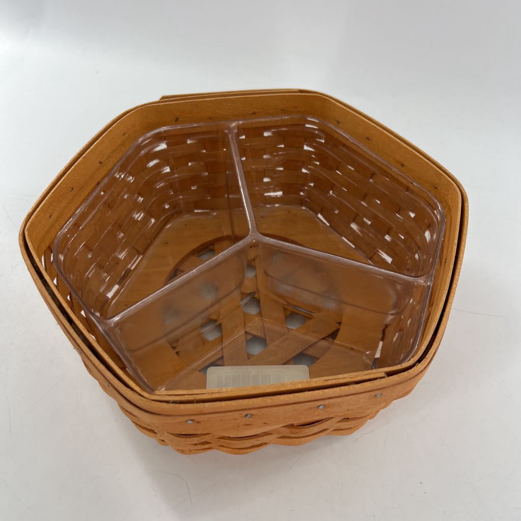 longaberger basket w/ divider