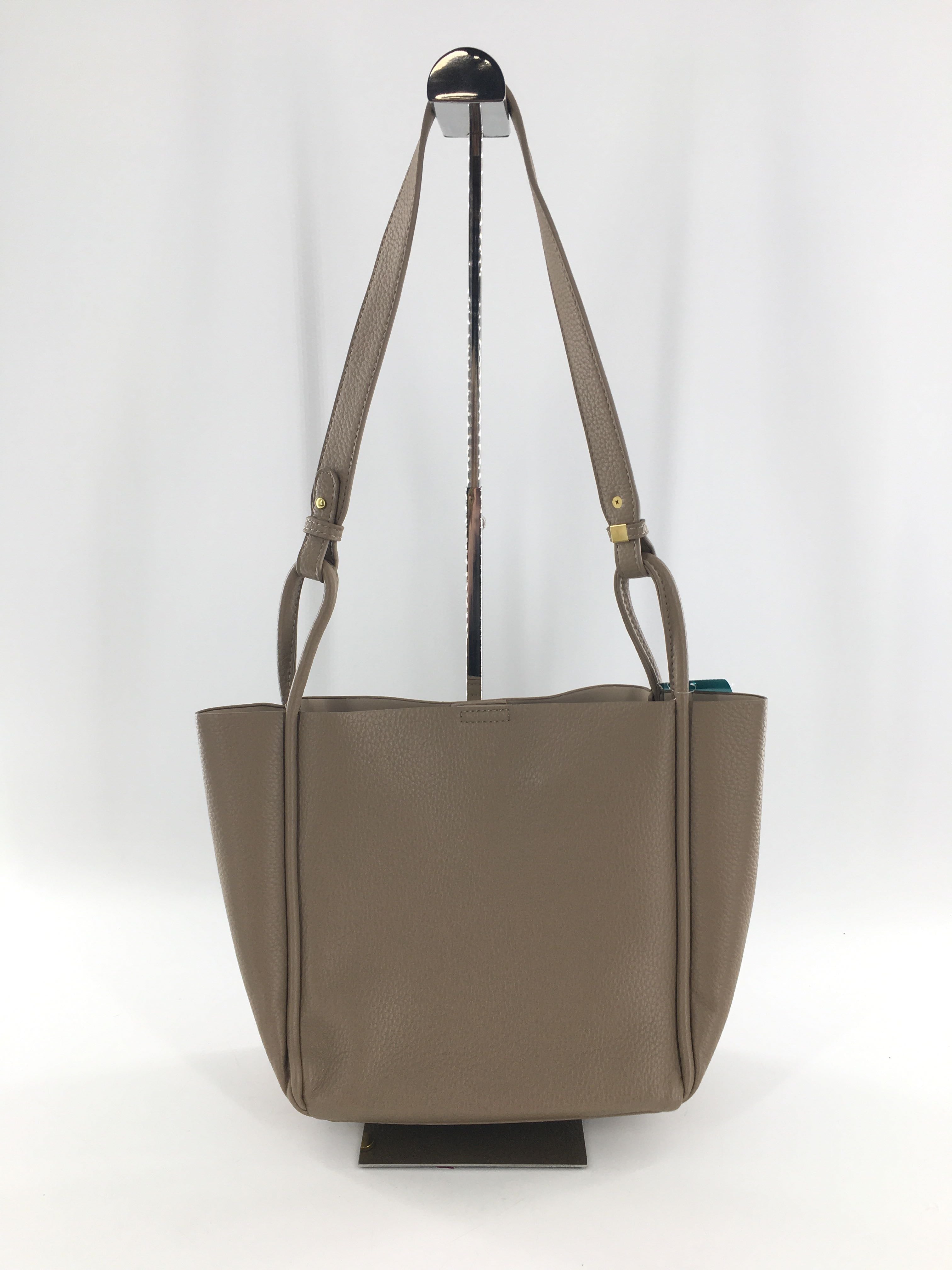 2pc pebbled shoulder bag w/ pouch