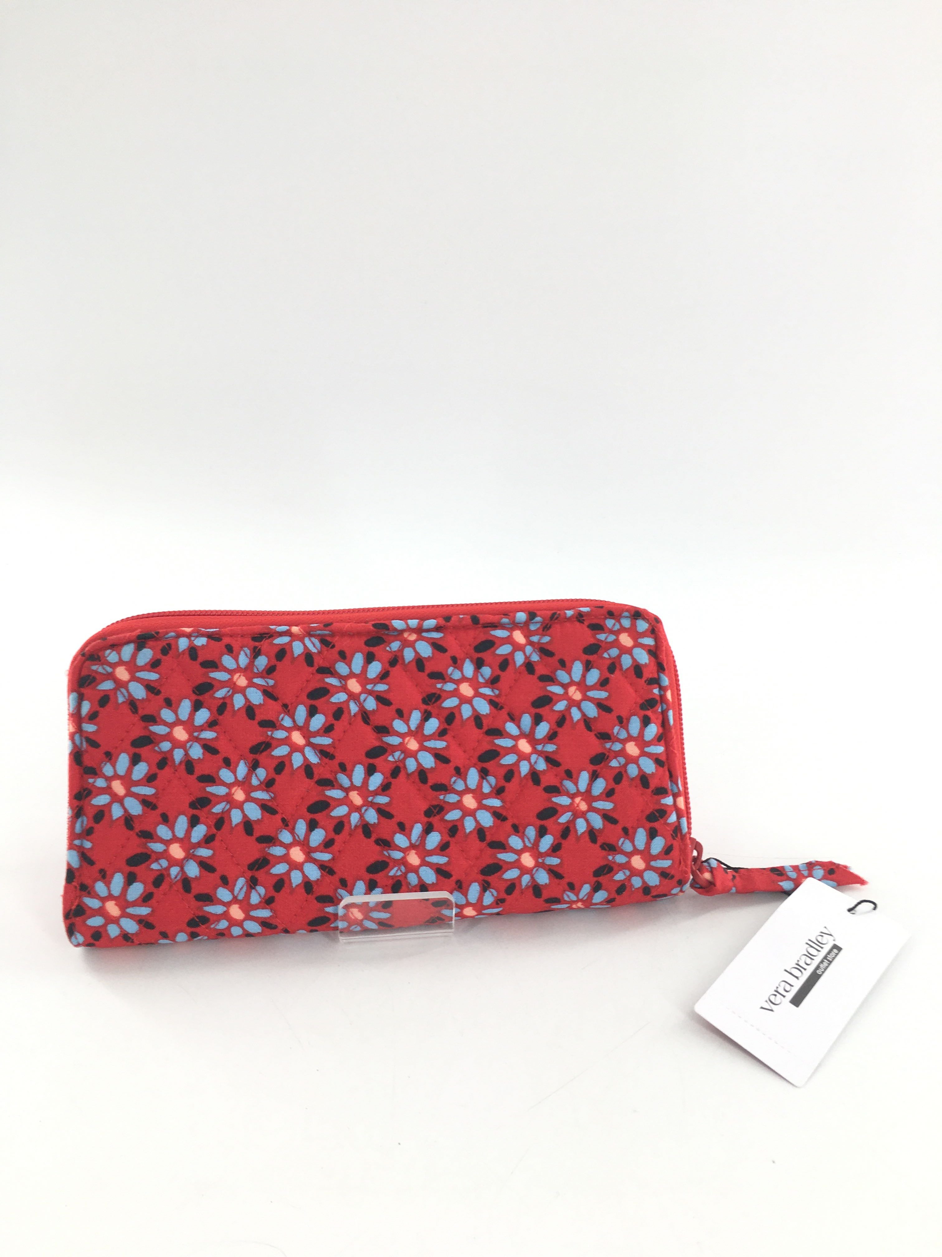R69 flo print zip around wallet