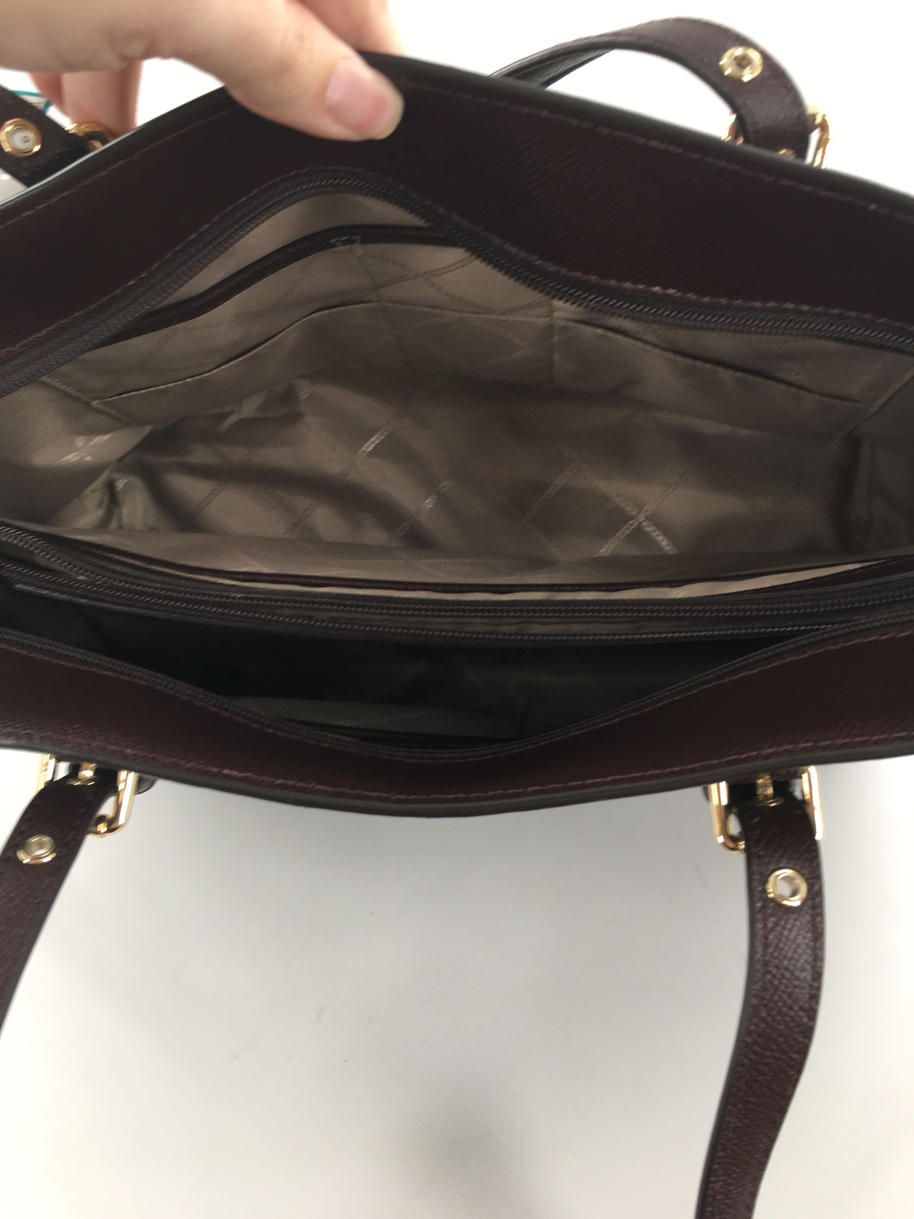 monogram colorblock tote