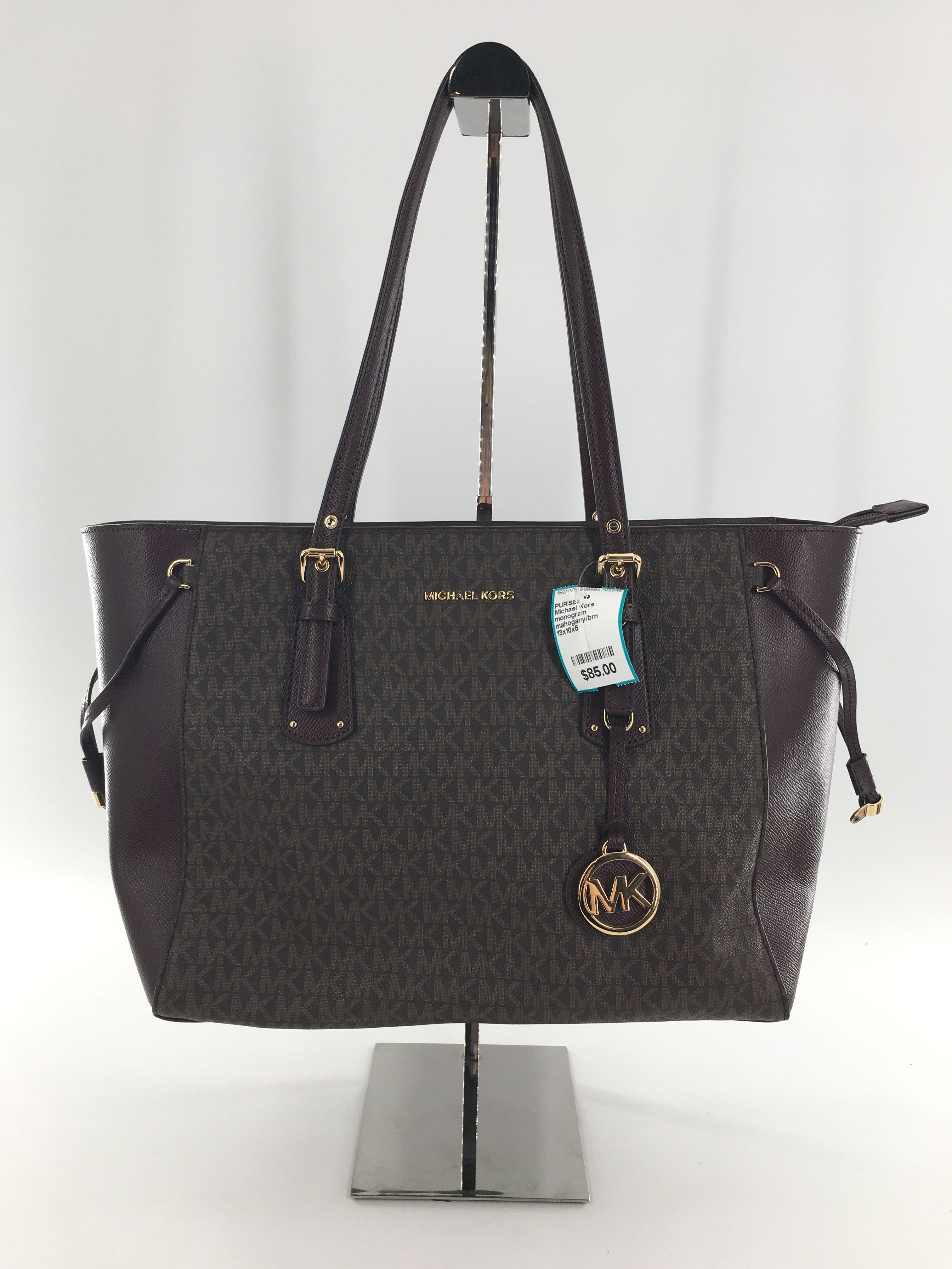 monogram colorblock tote