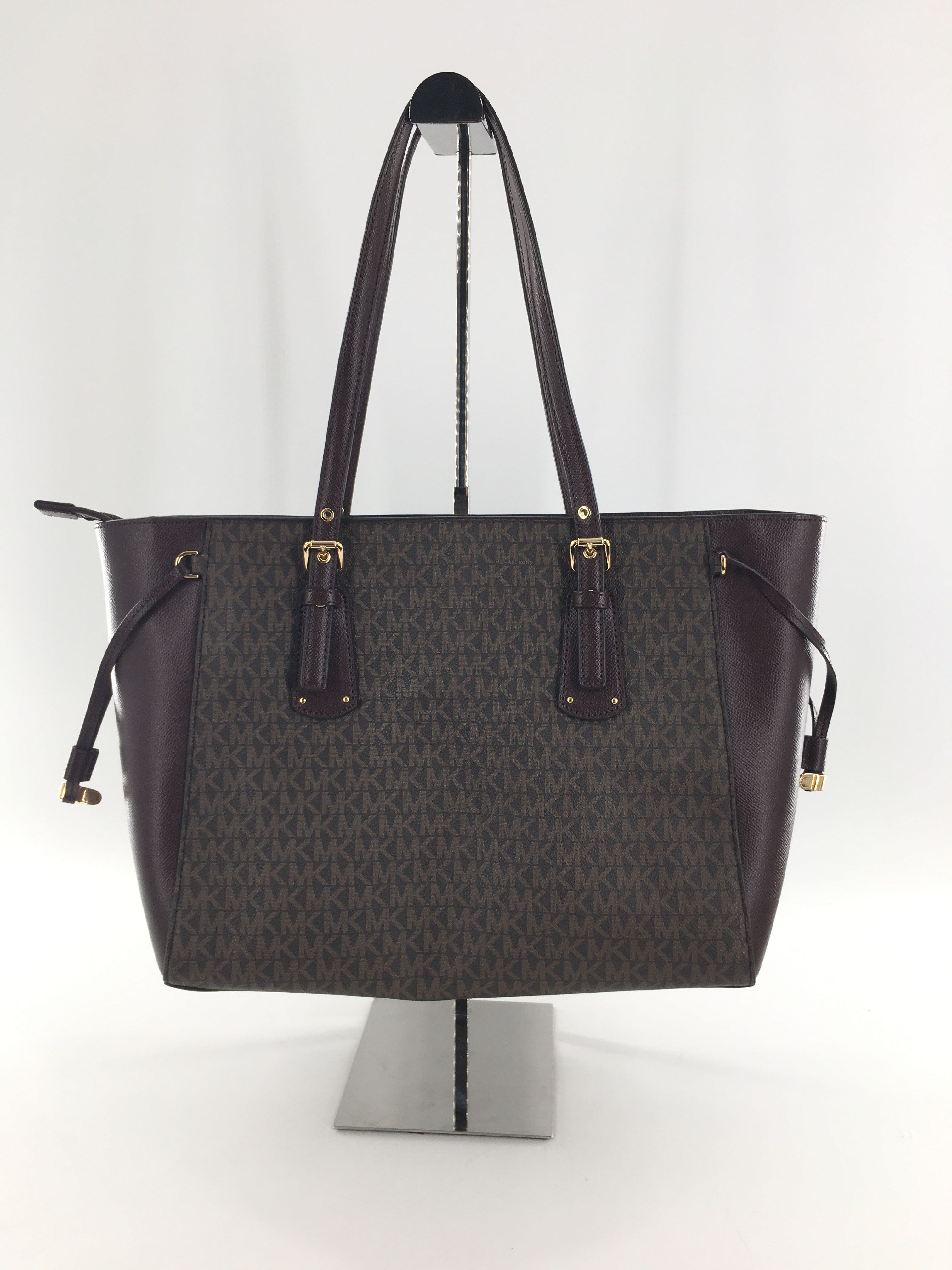 monogram colorblock tote