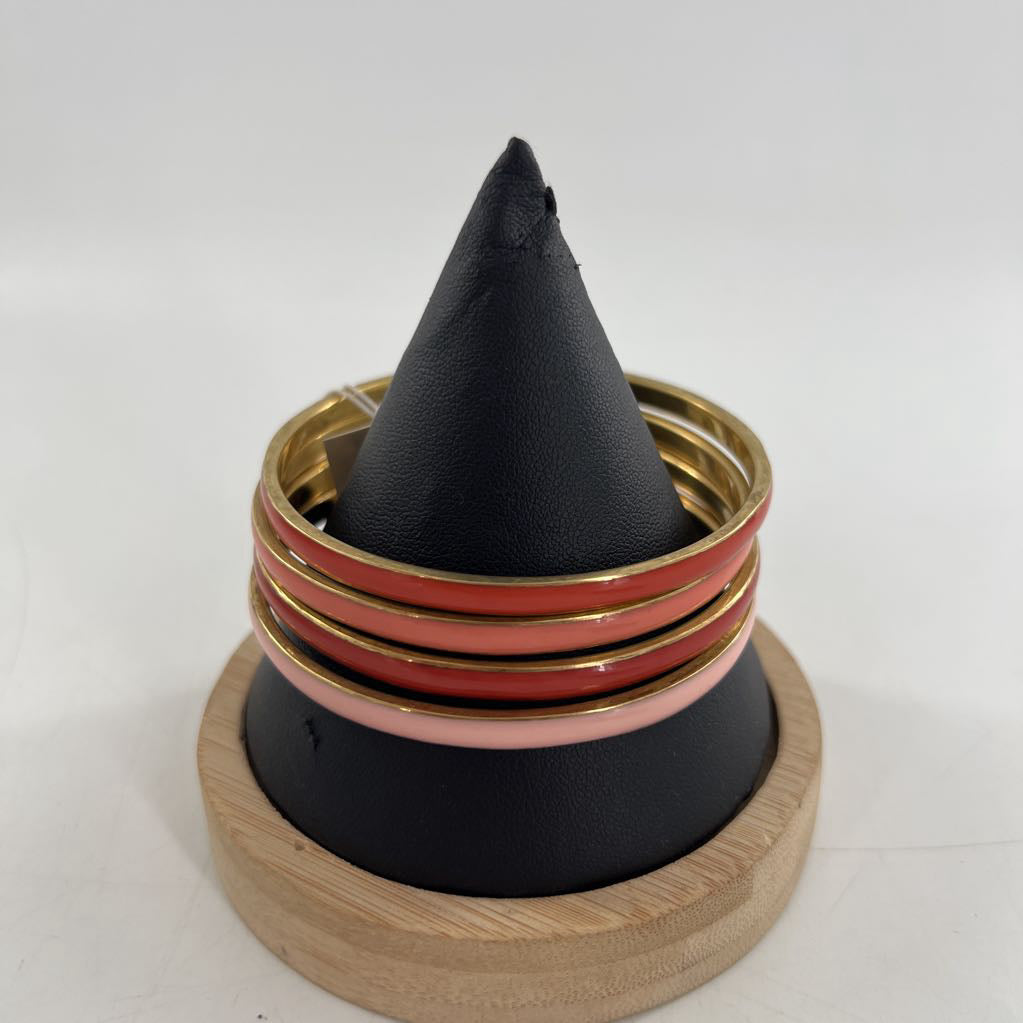M 4pc all-weather bangle set-pinks/gold