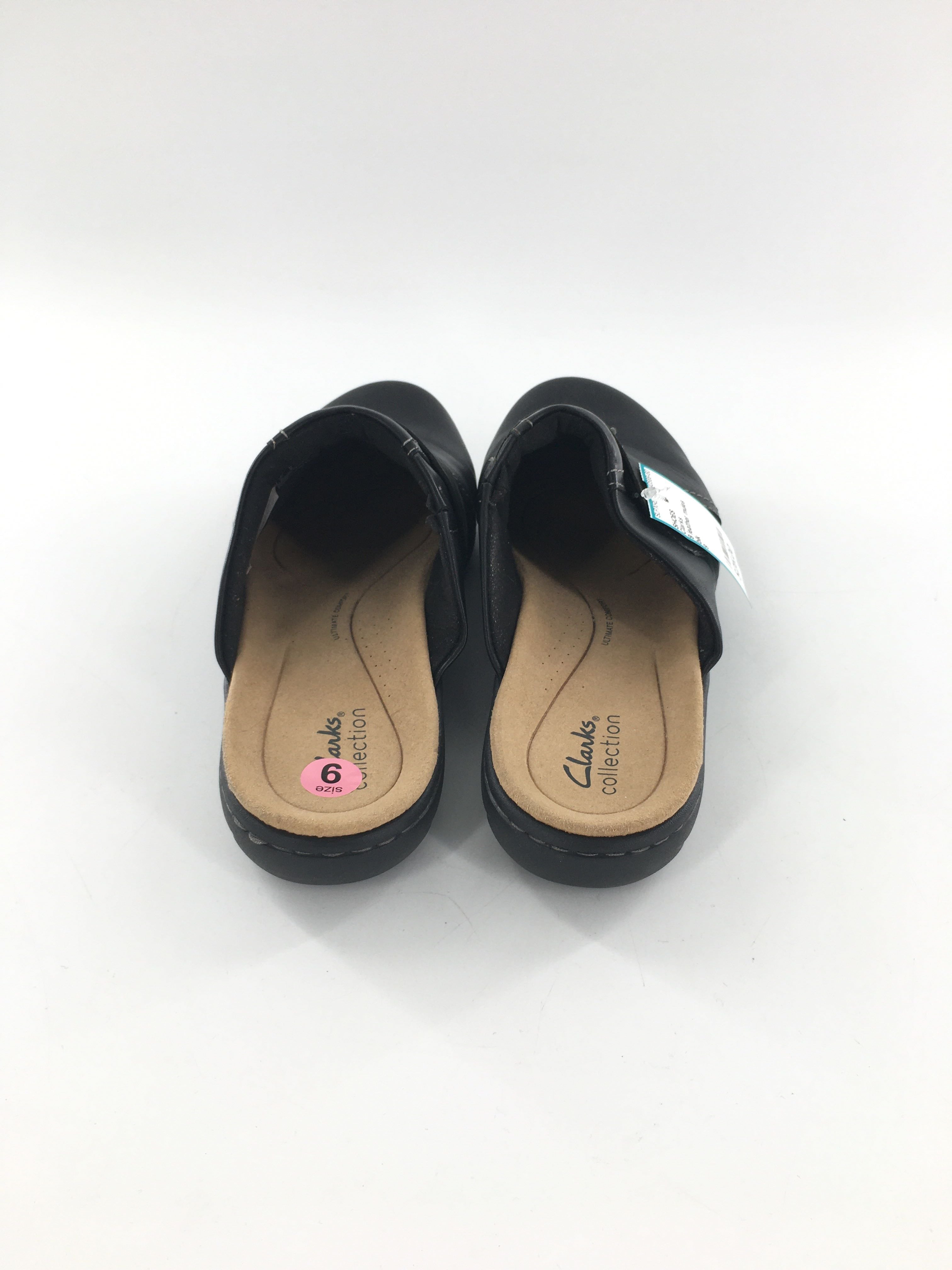 9 leather mules