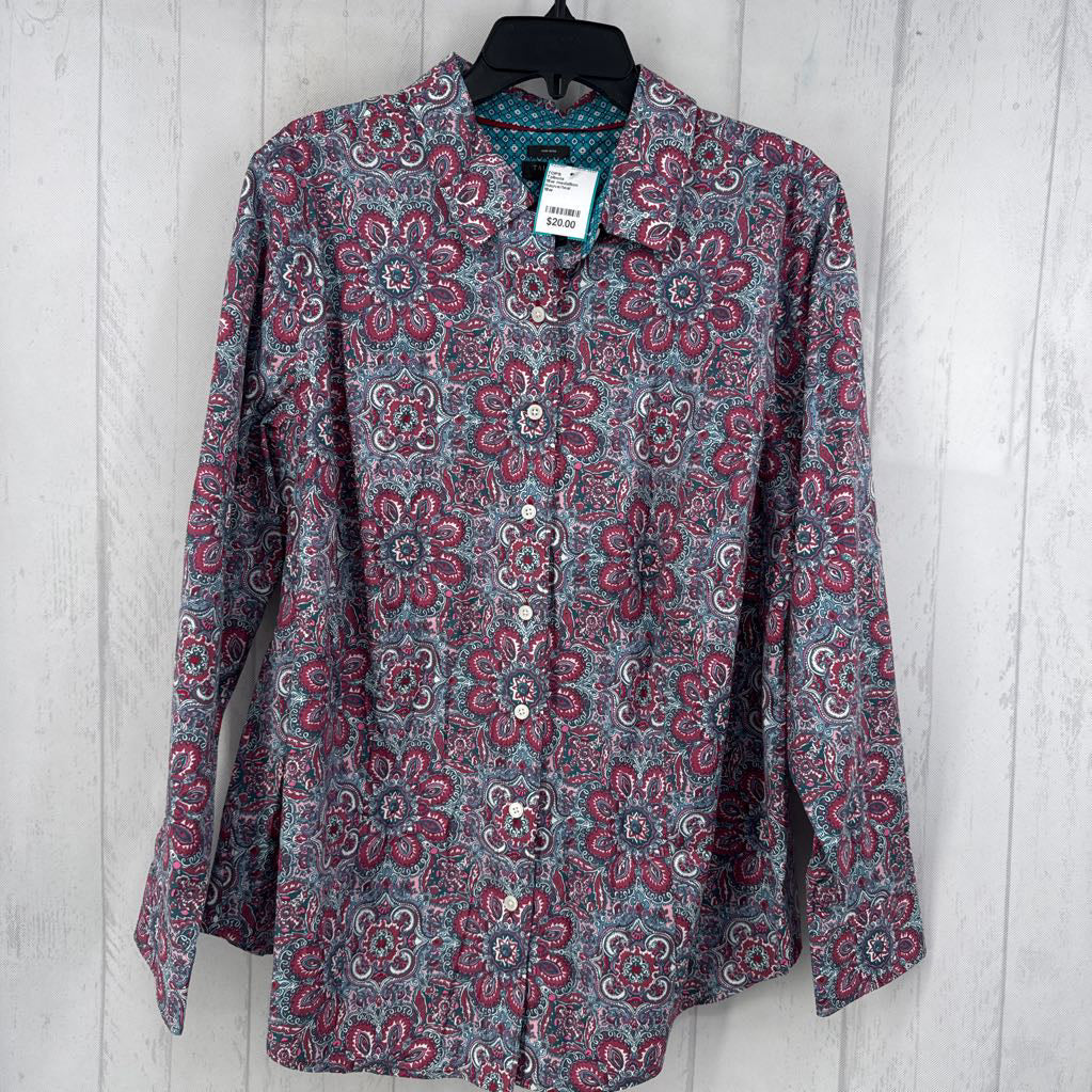 16w medallion button down l/s top