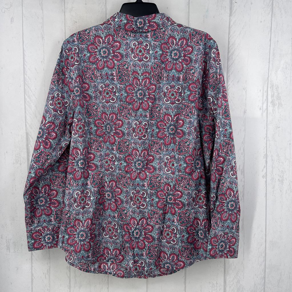 16w medallion button down l/s top