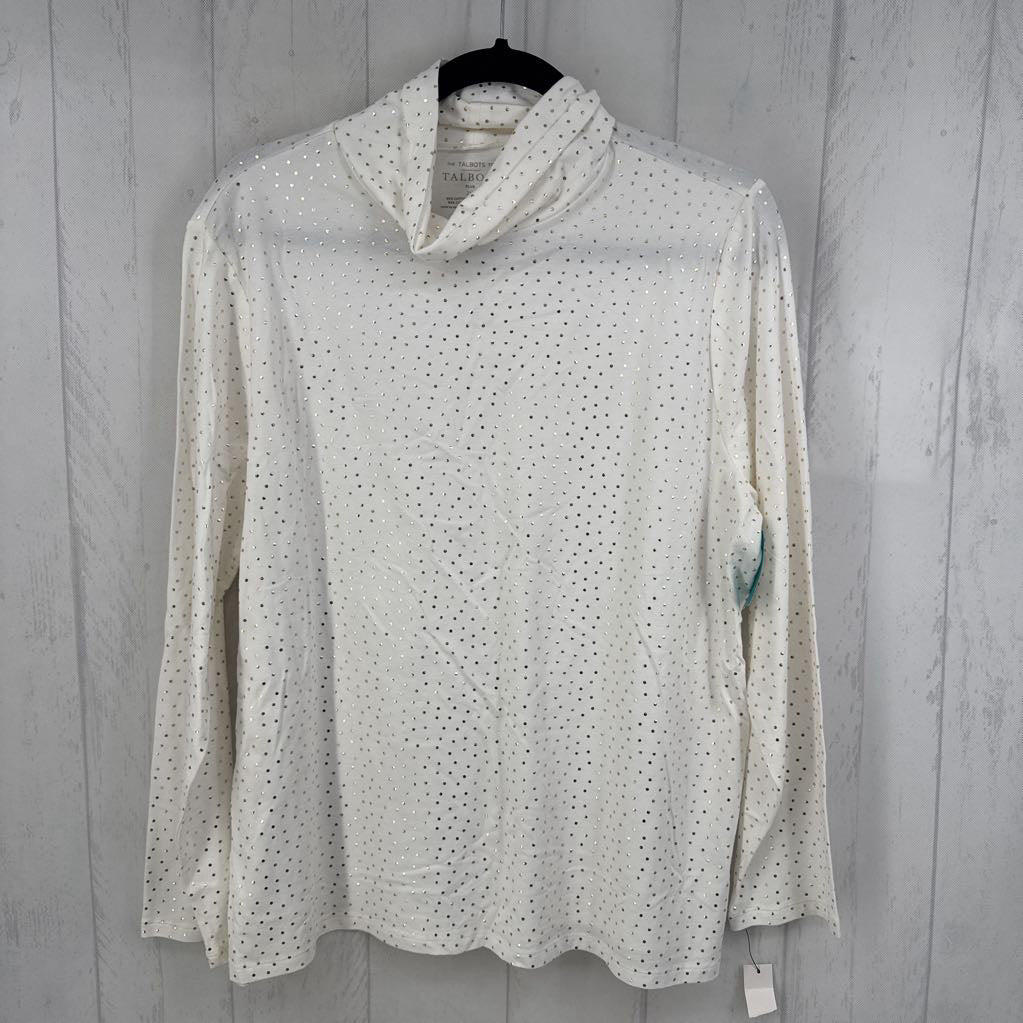 2X polka dot l/s t-neck