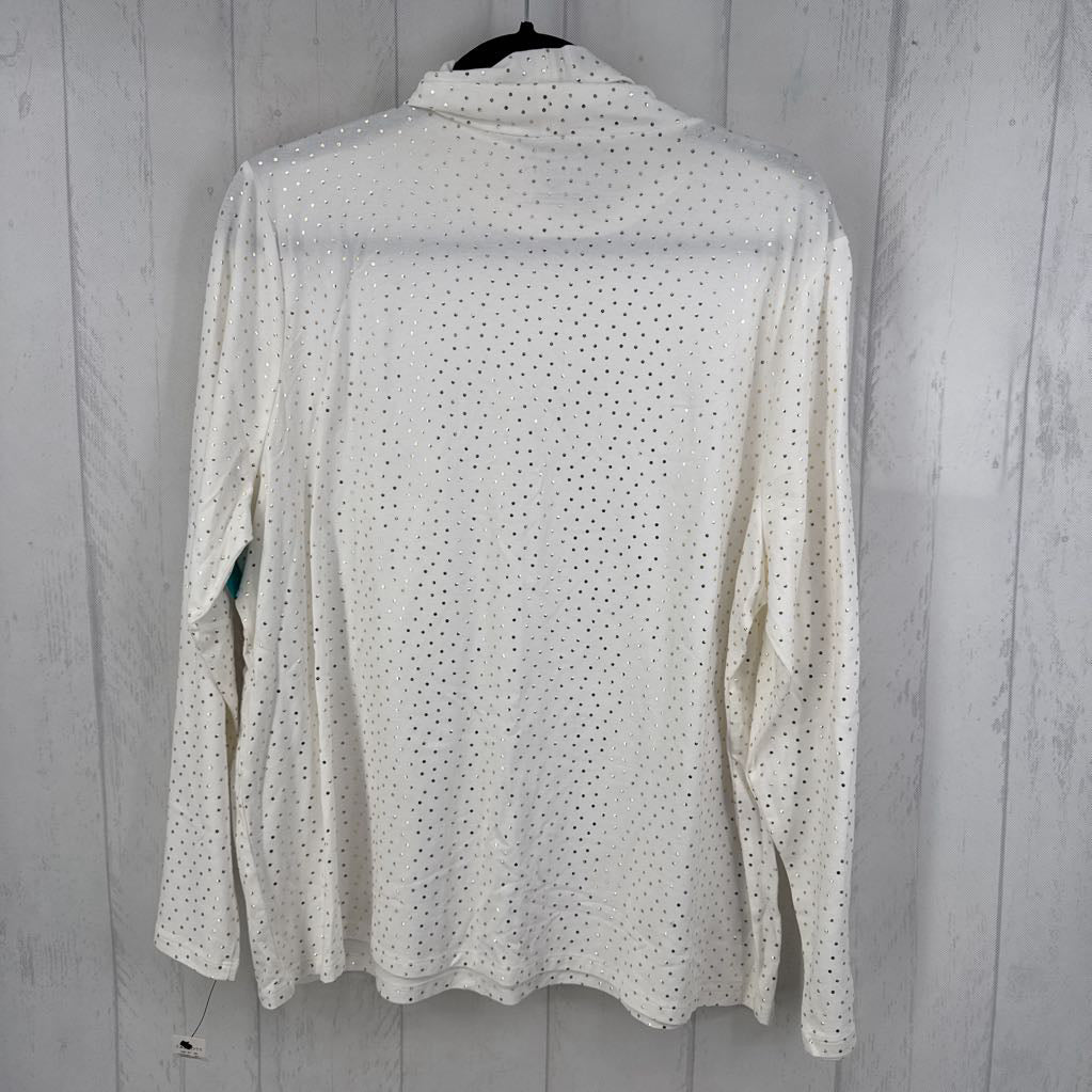 2X polka dot l/s t-neck