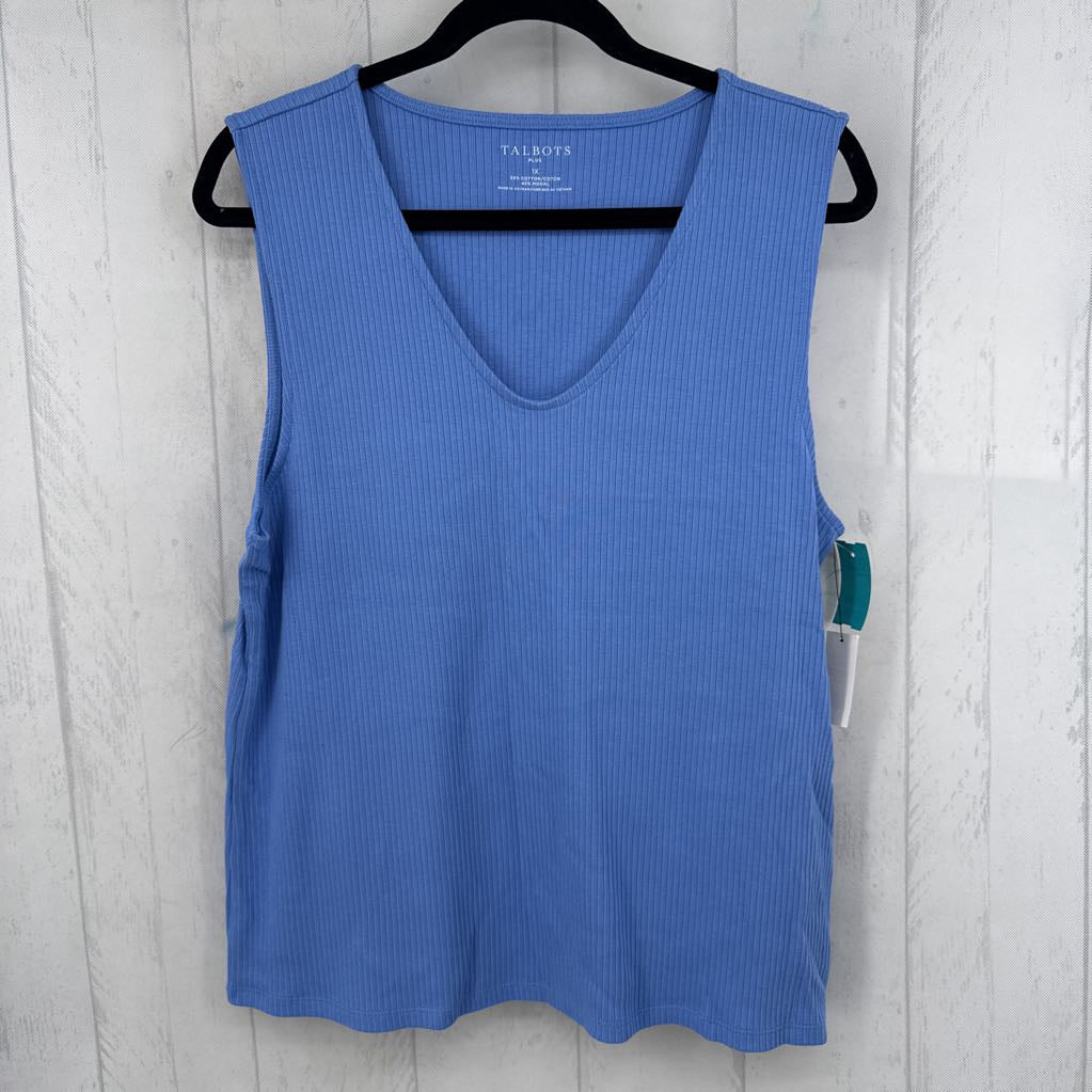 1X ribbed v-neck tank