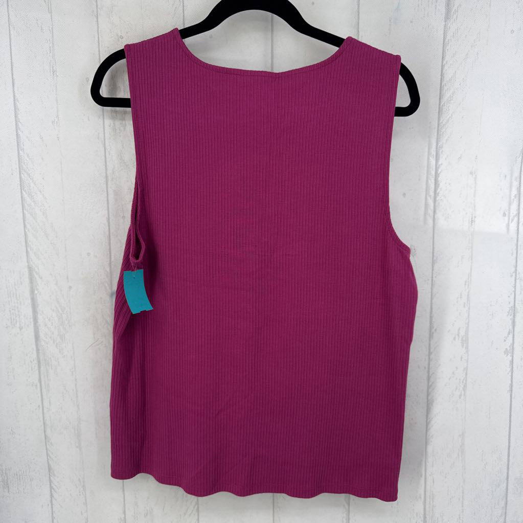 1X ribbed v-neck tank