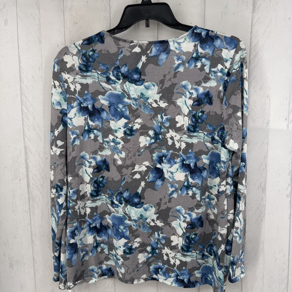 L flo print l/s top